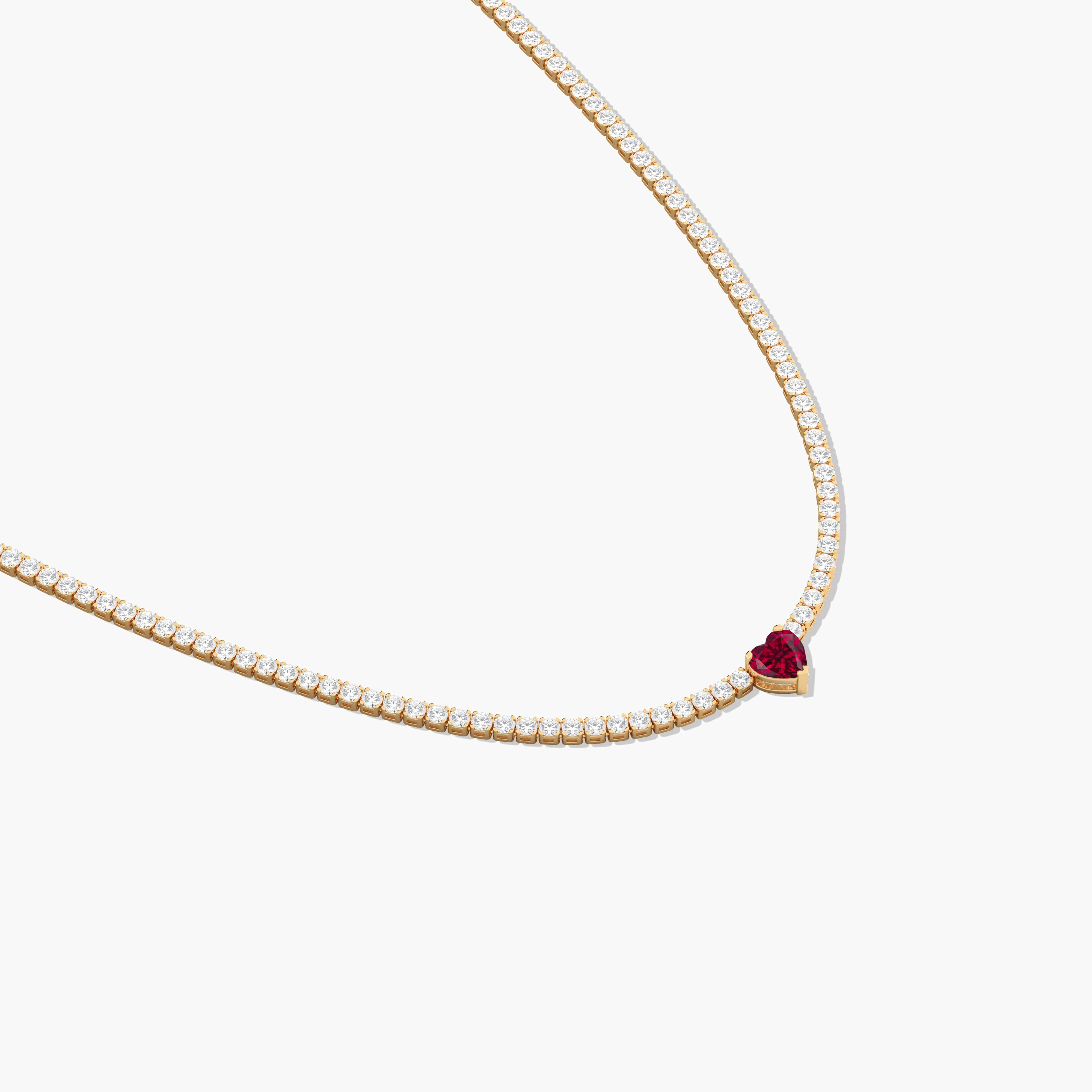 ruby diamond necklace