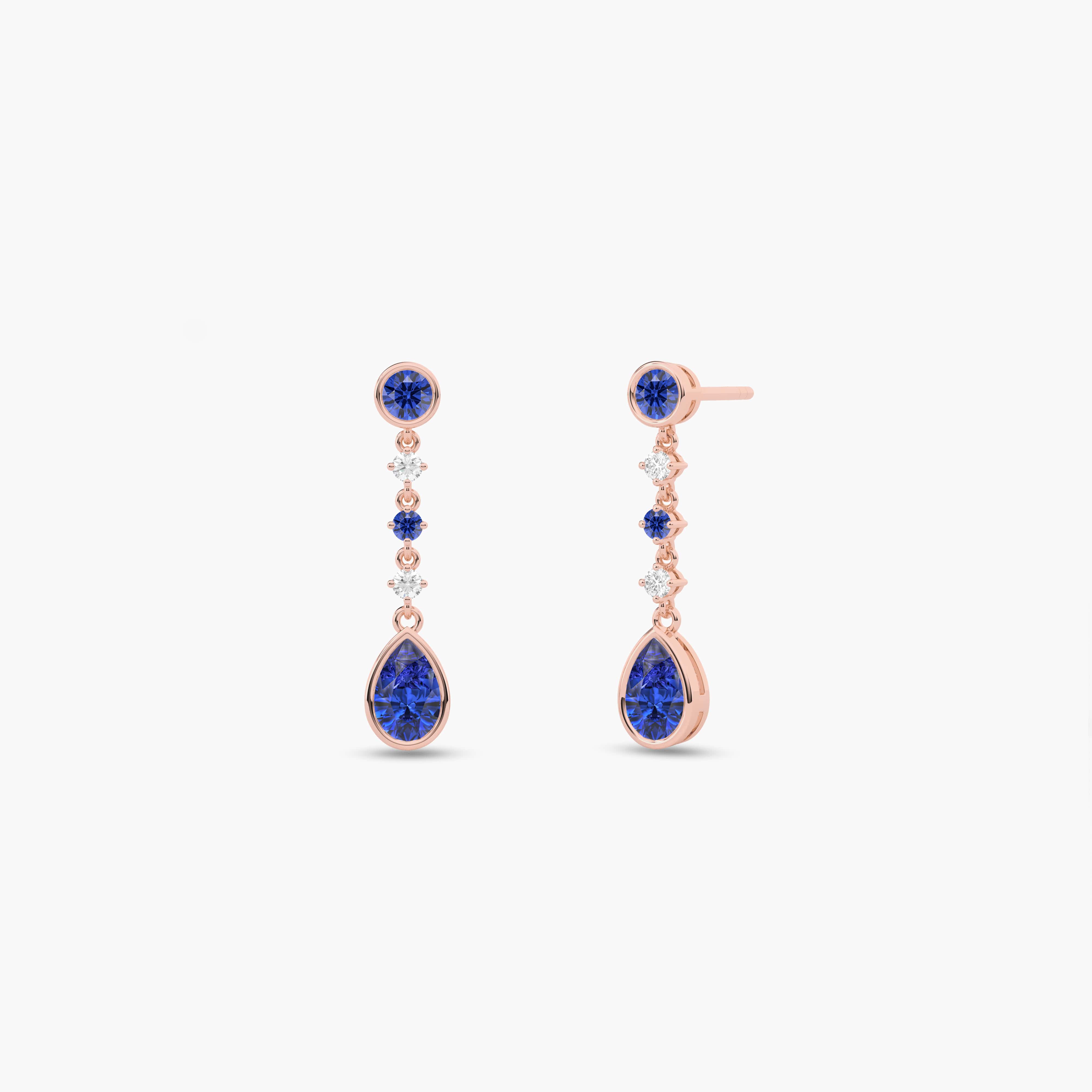 sapphire gemstone earrings