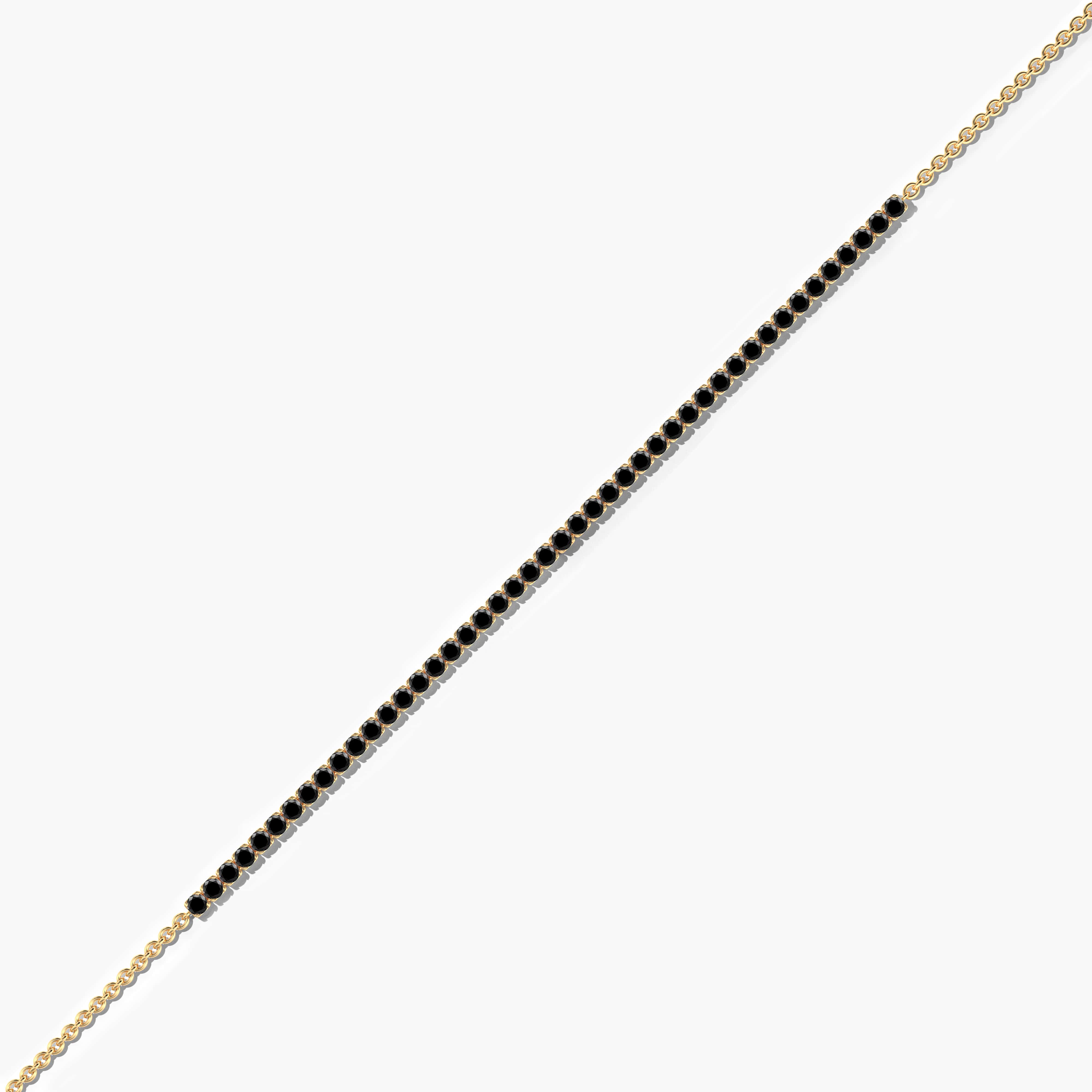 black diamond half tennis bracelet​