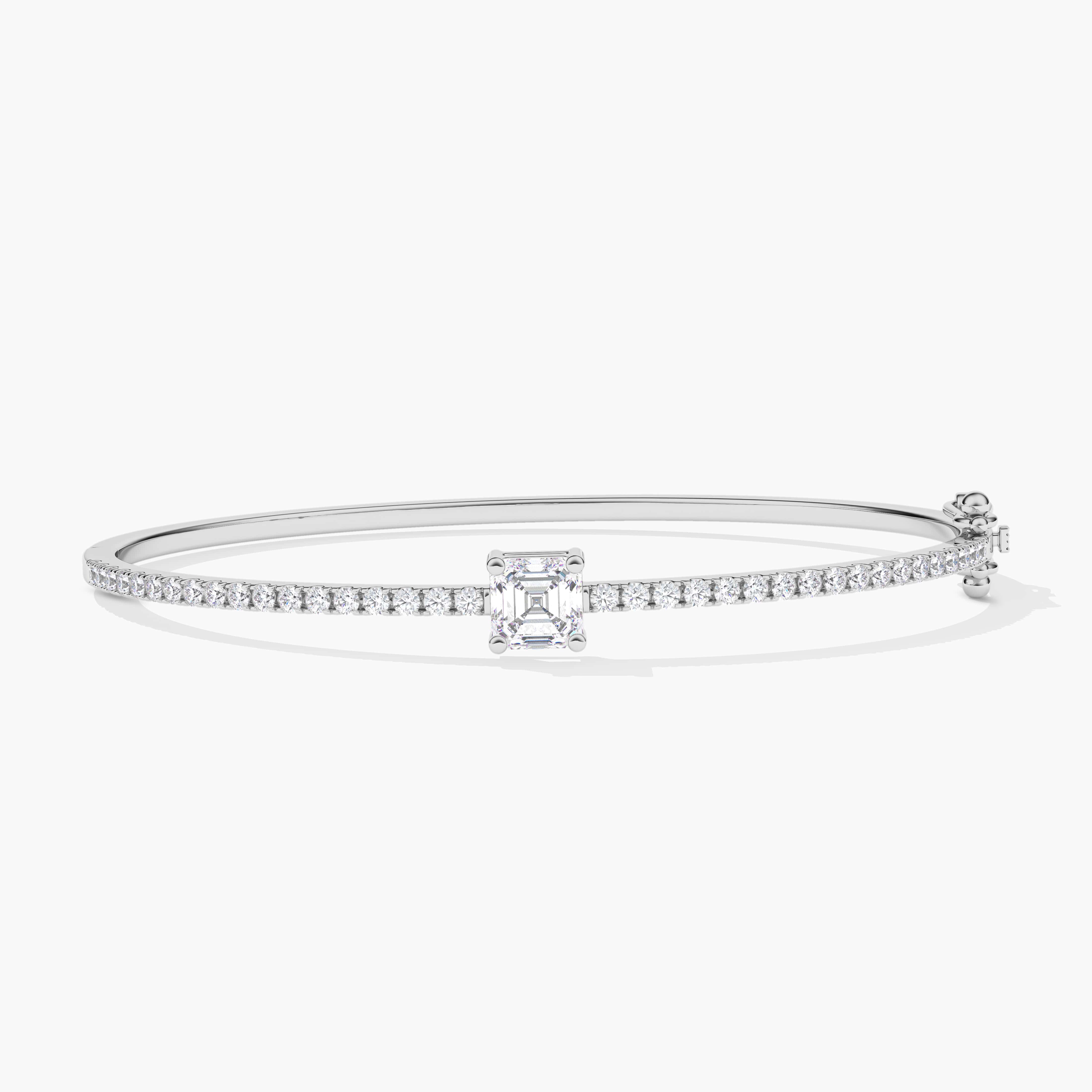 Asscher Cut Diamond Bracelet