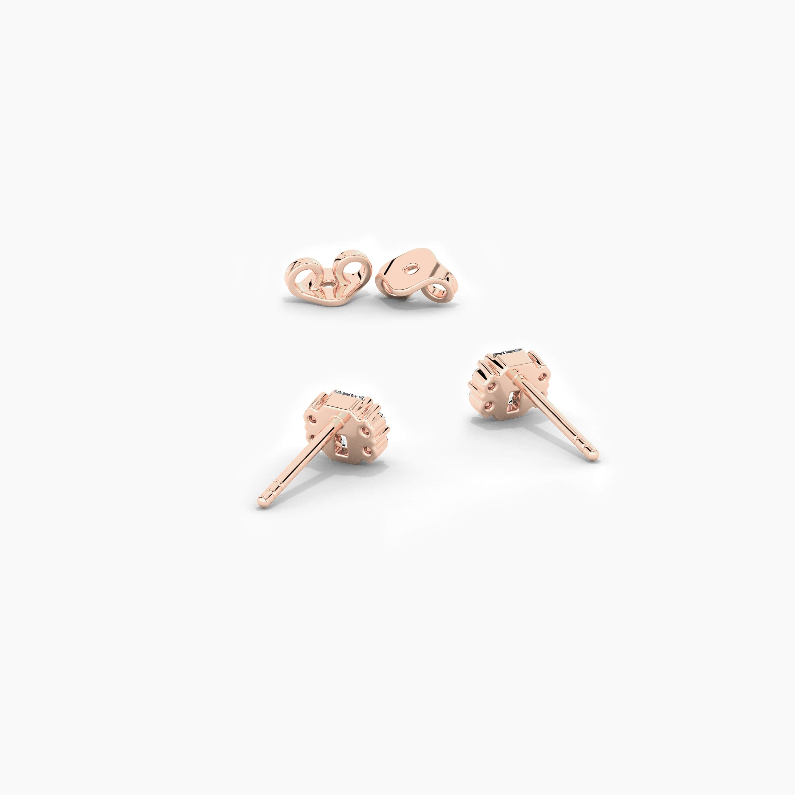 fashion earring in rose gold