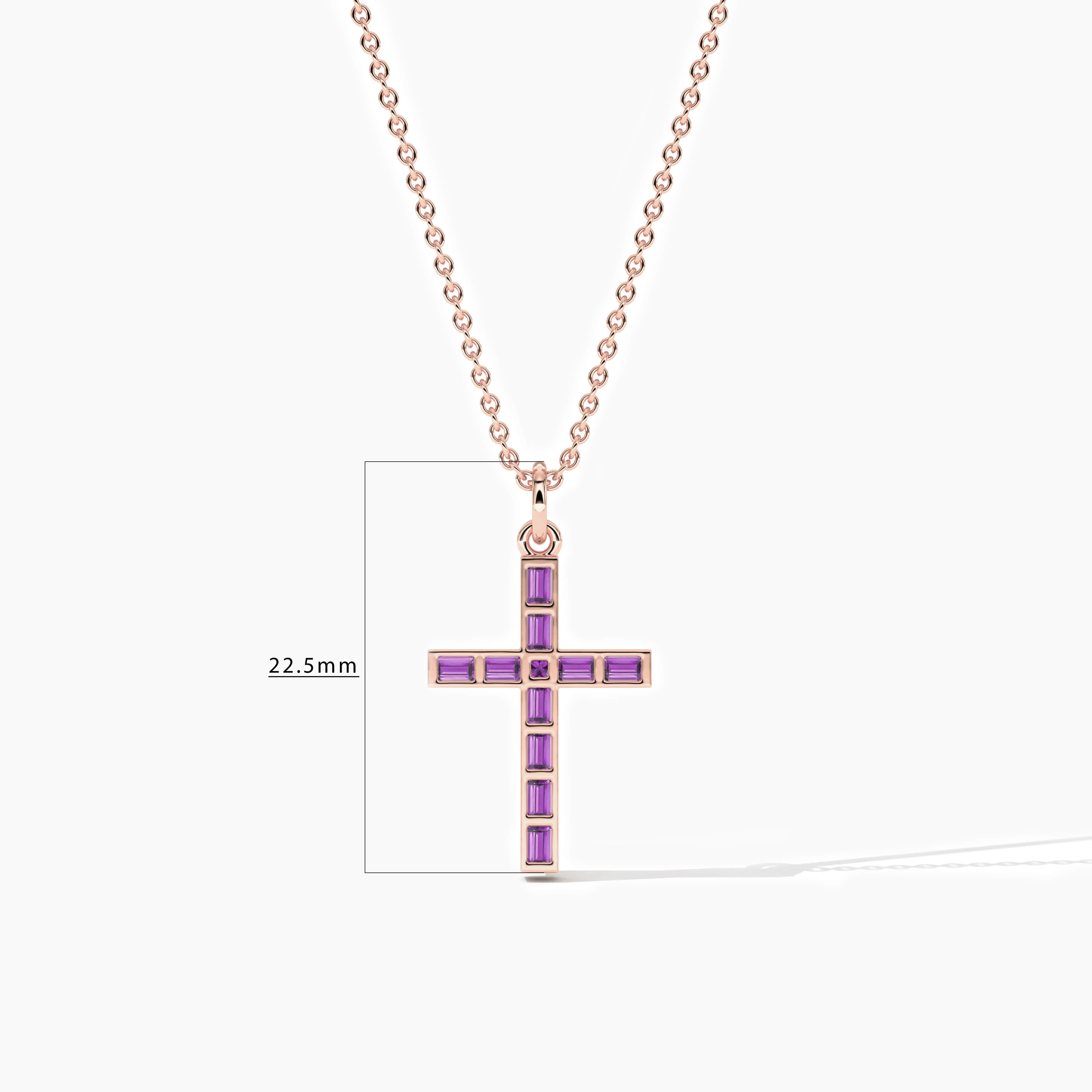 gold necklace with cross