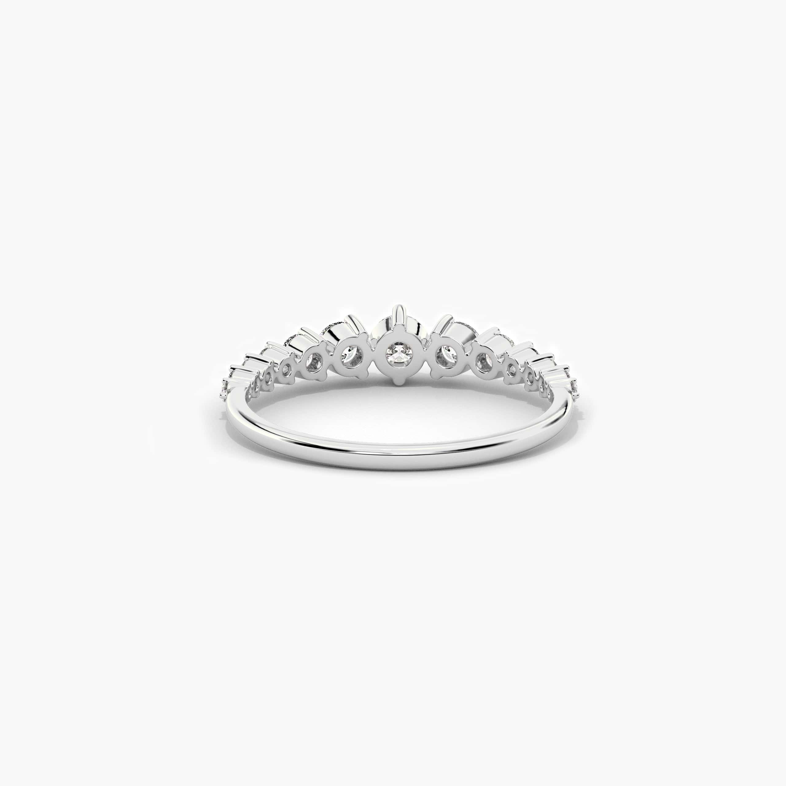 White Gold Round Cut Lab Grown Diamond Ring