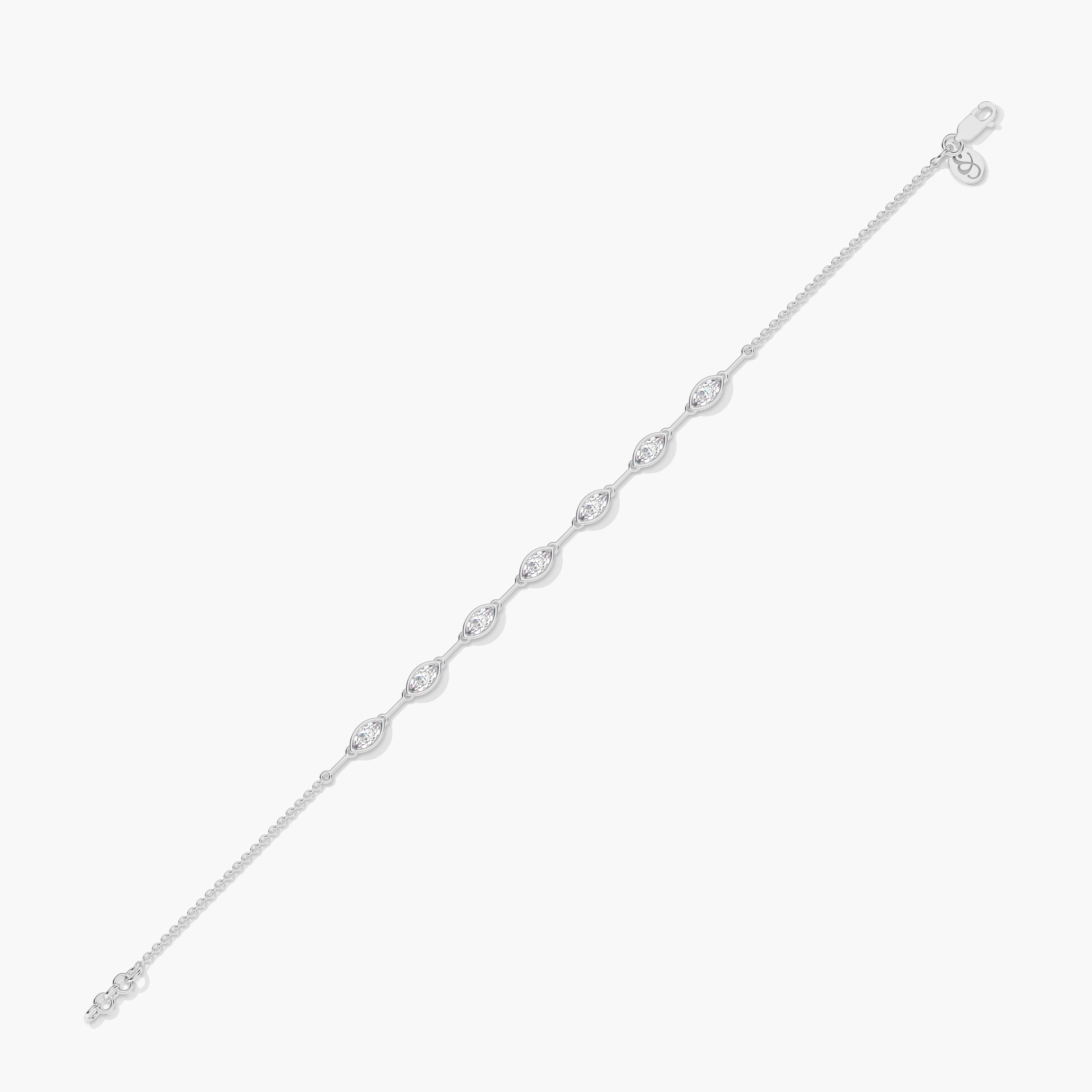 Diamond Bezel Set Bracelet 