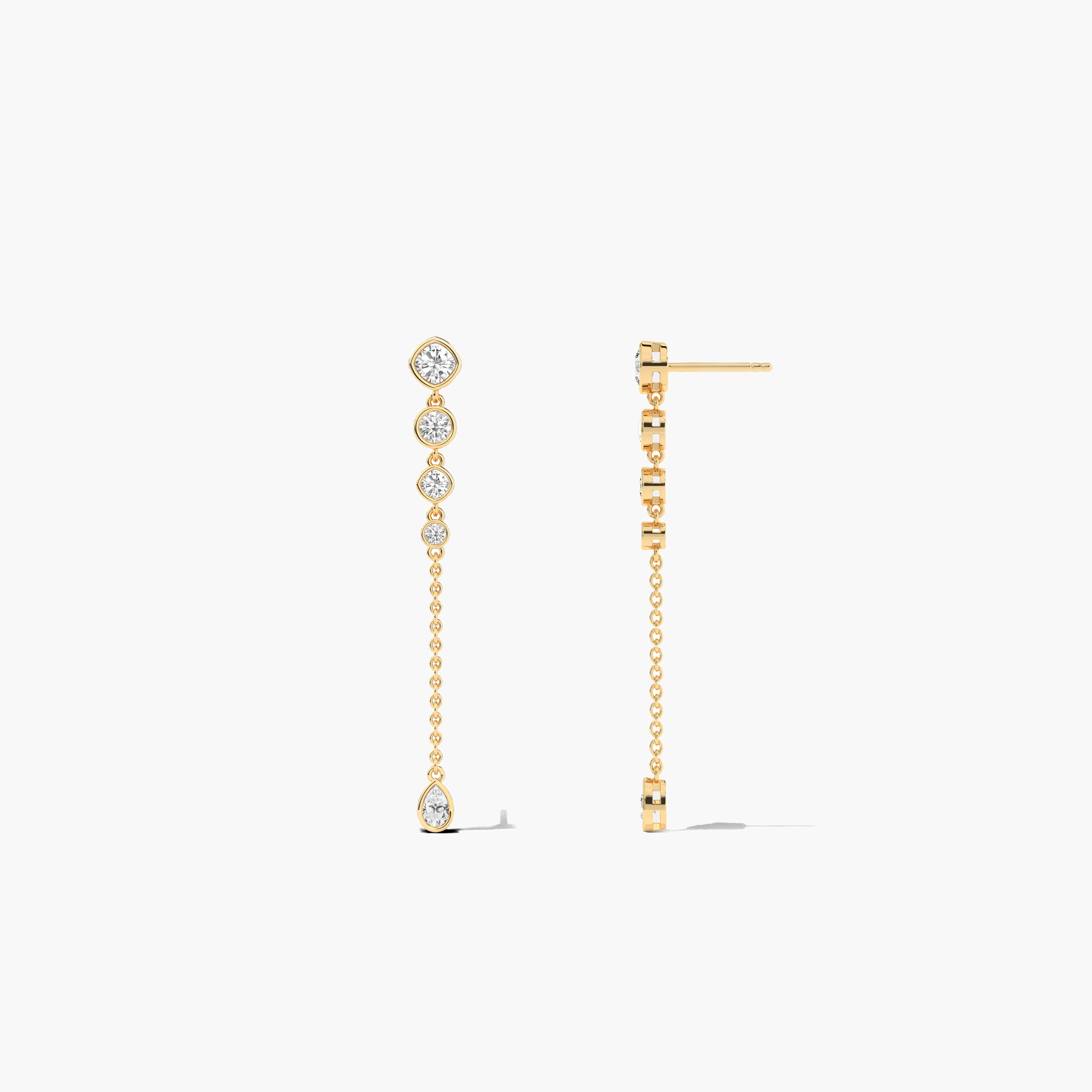 diamond drop earrings