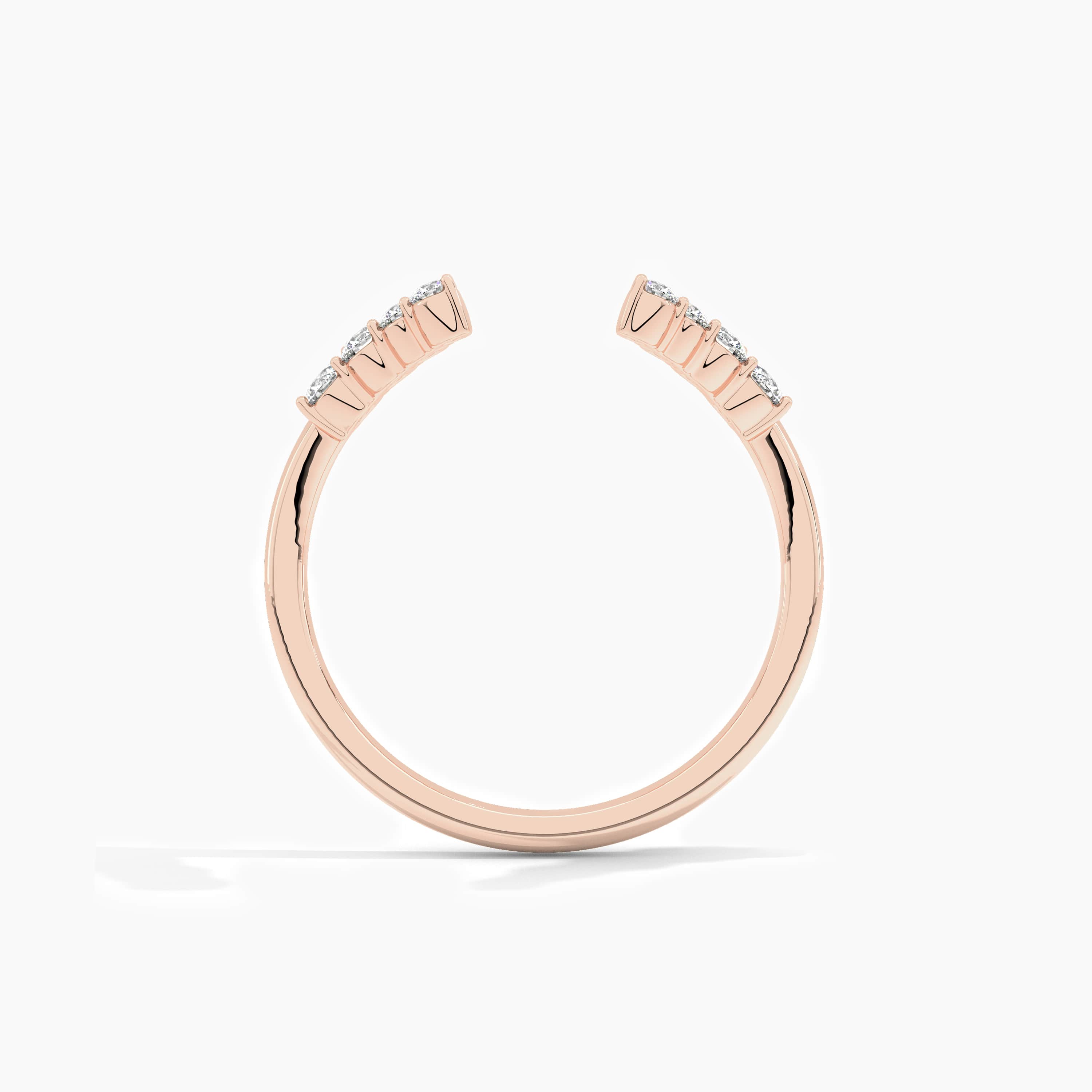 diamond ring in rose gold