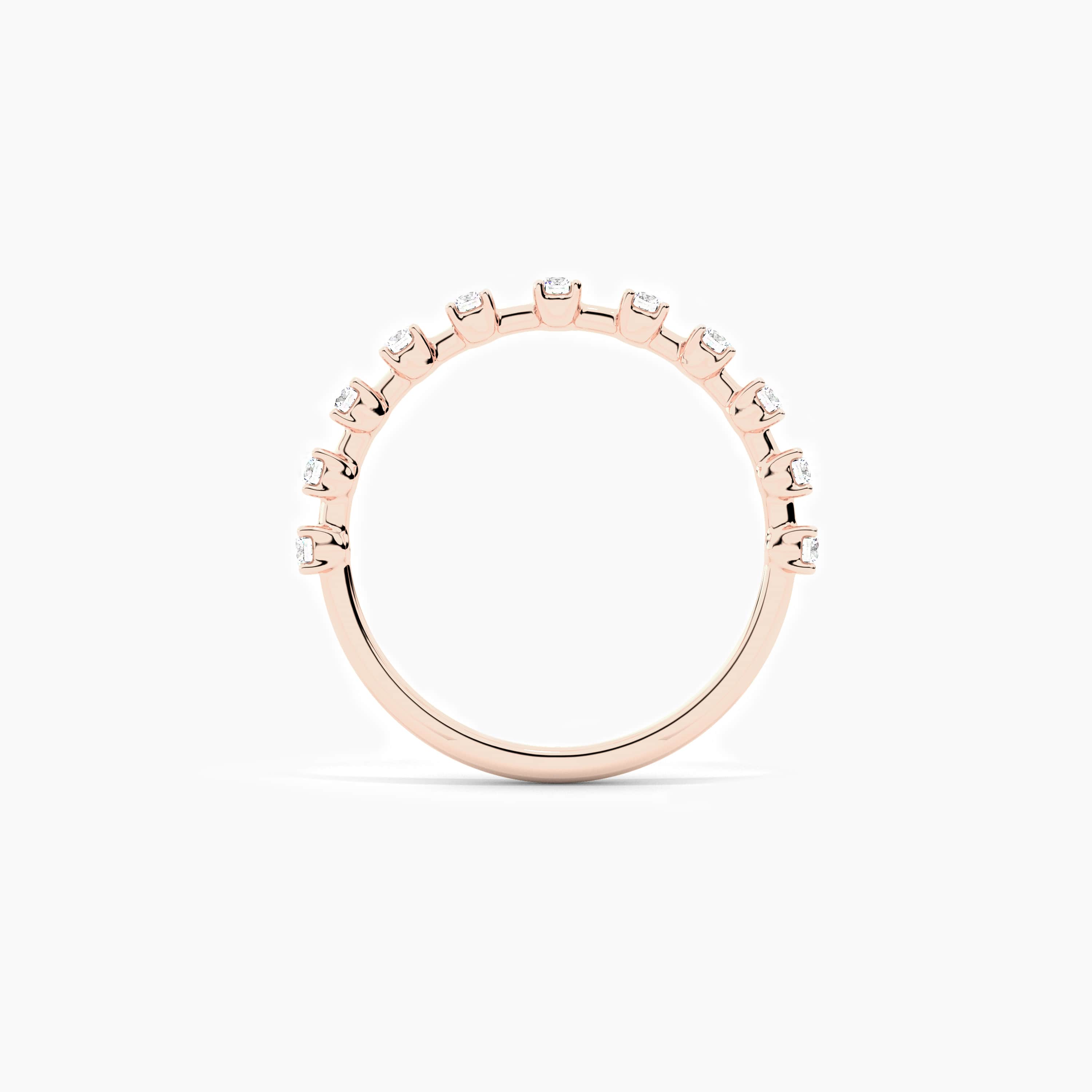 rose gold eternity band for woman 