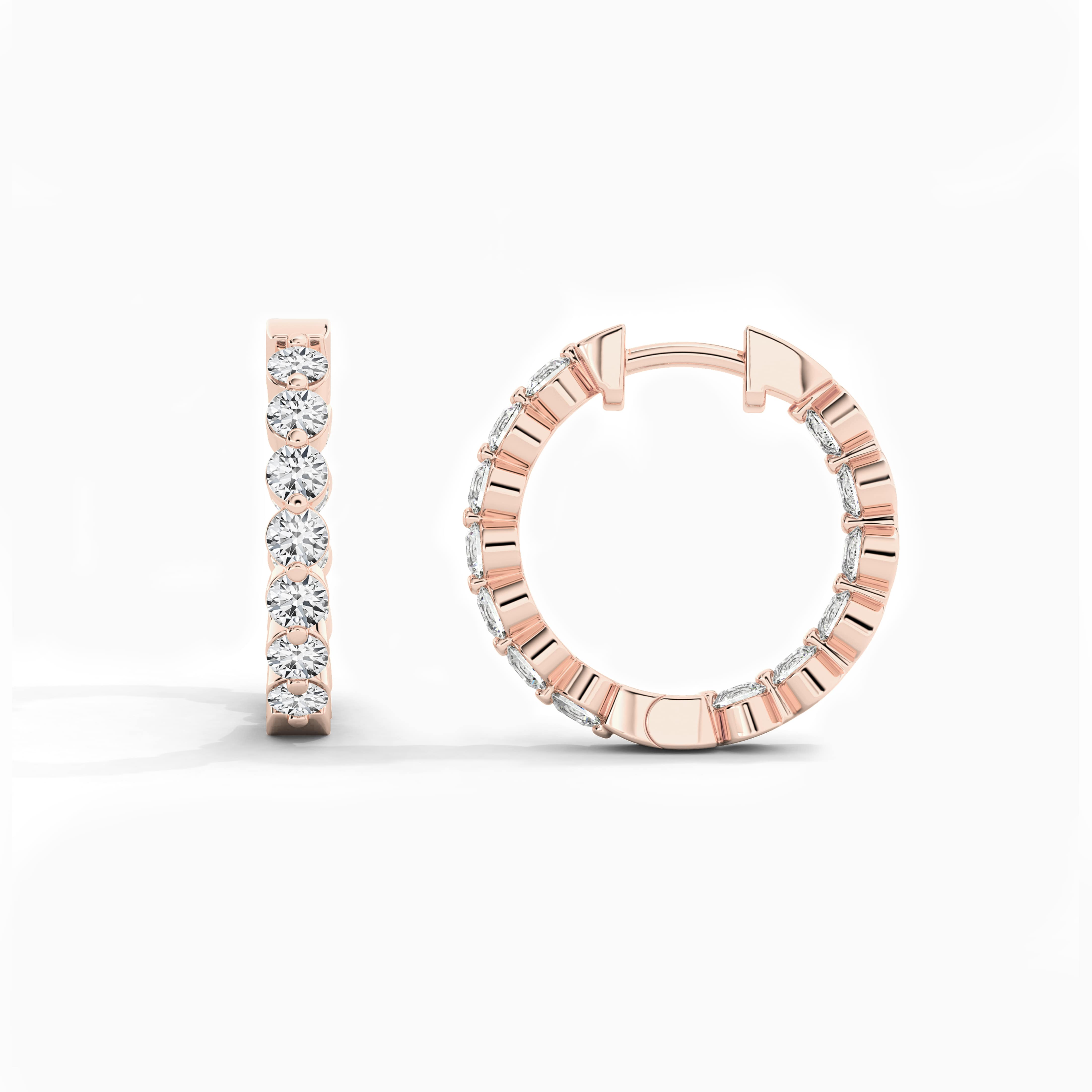 hoop women's diamond earrings