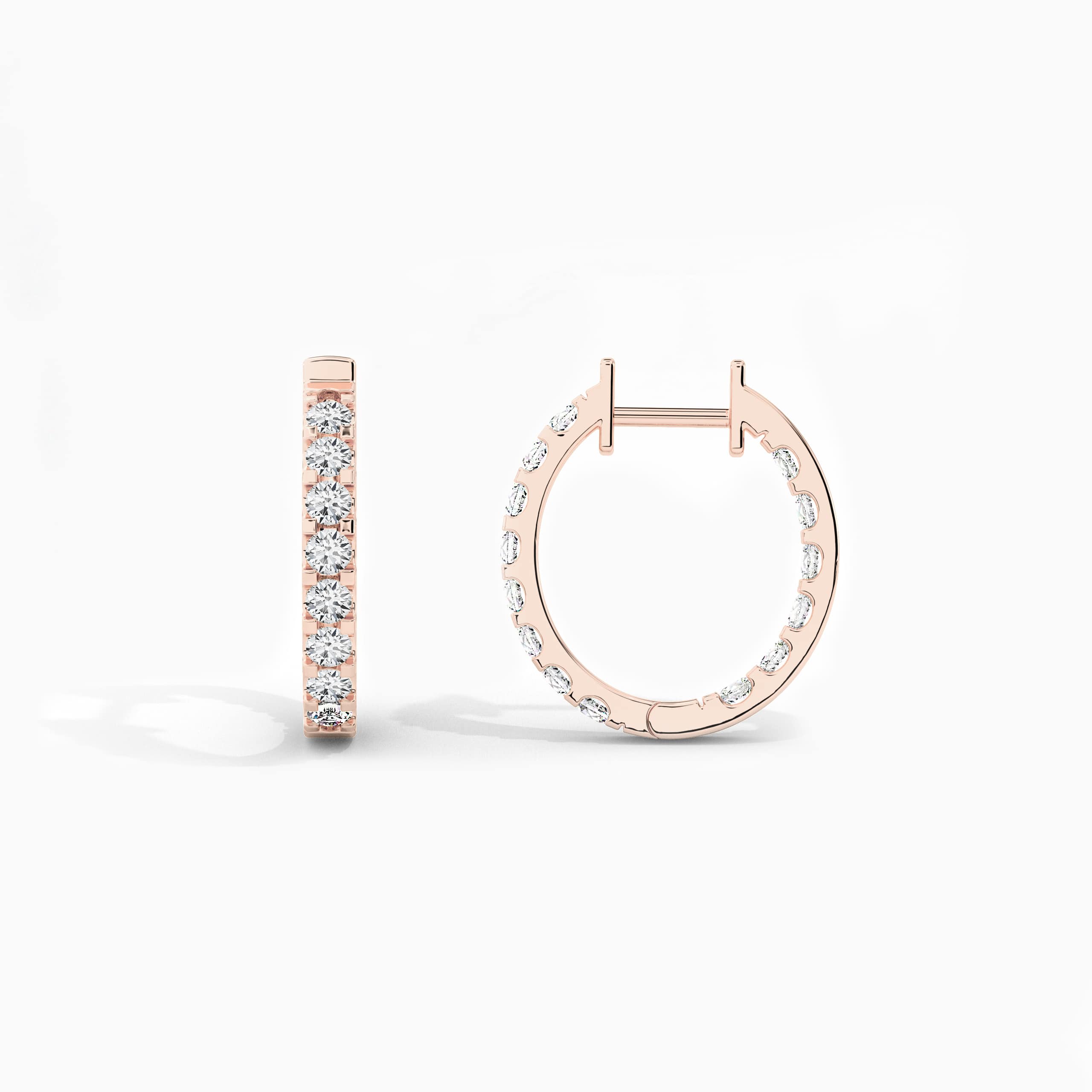 inside outside hoop earrings