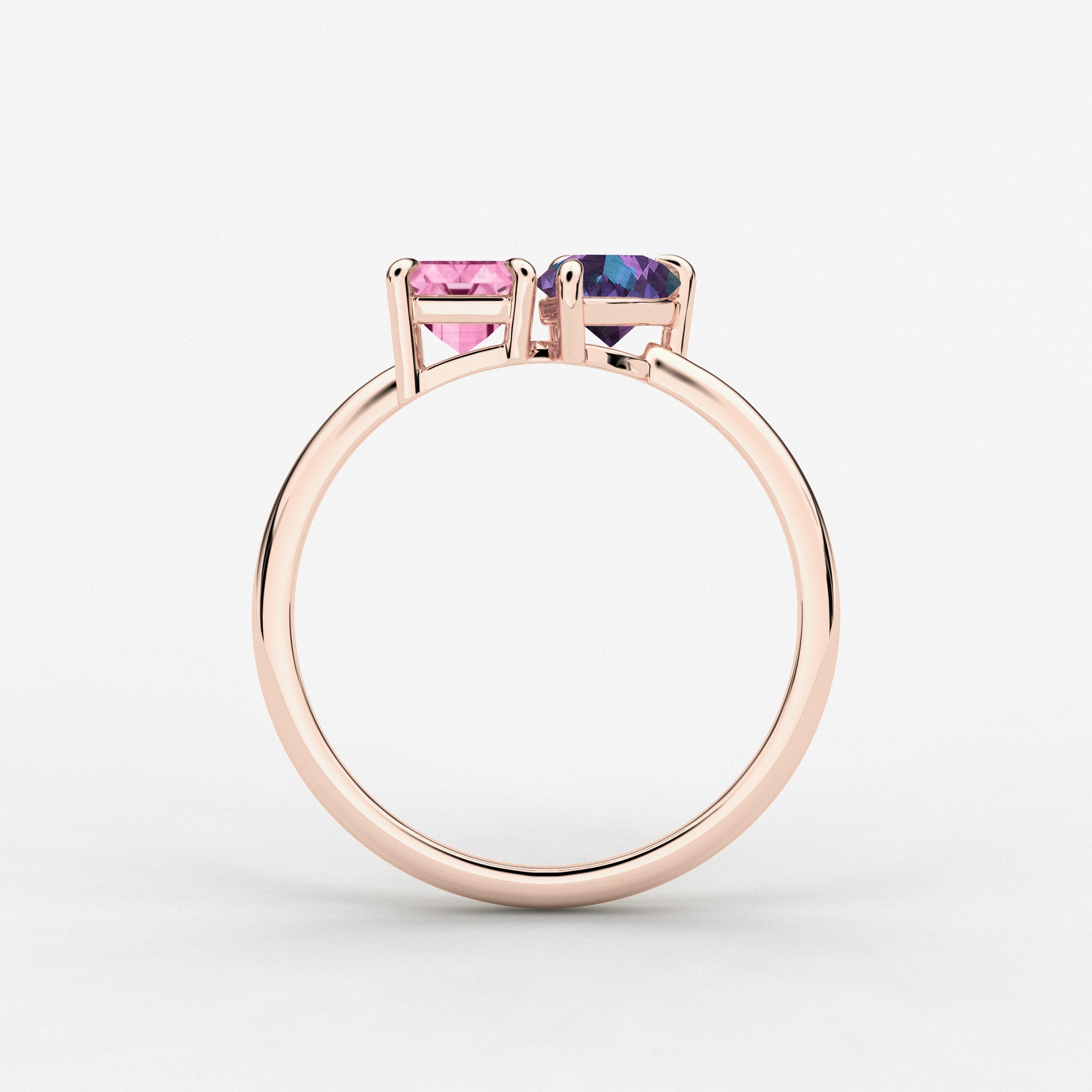 rose Gold Toi Et Moi Ring