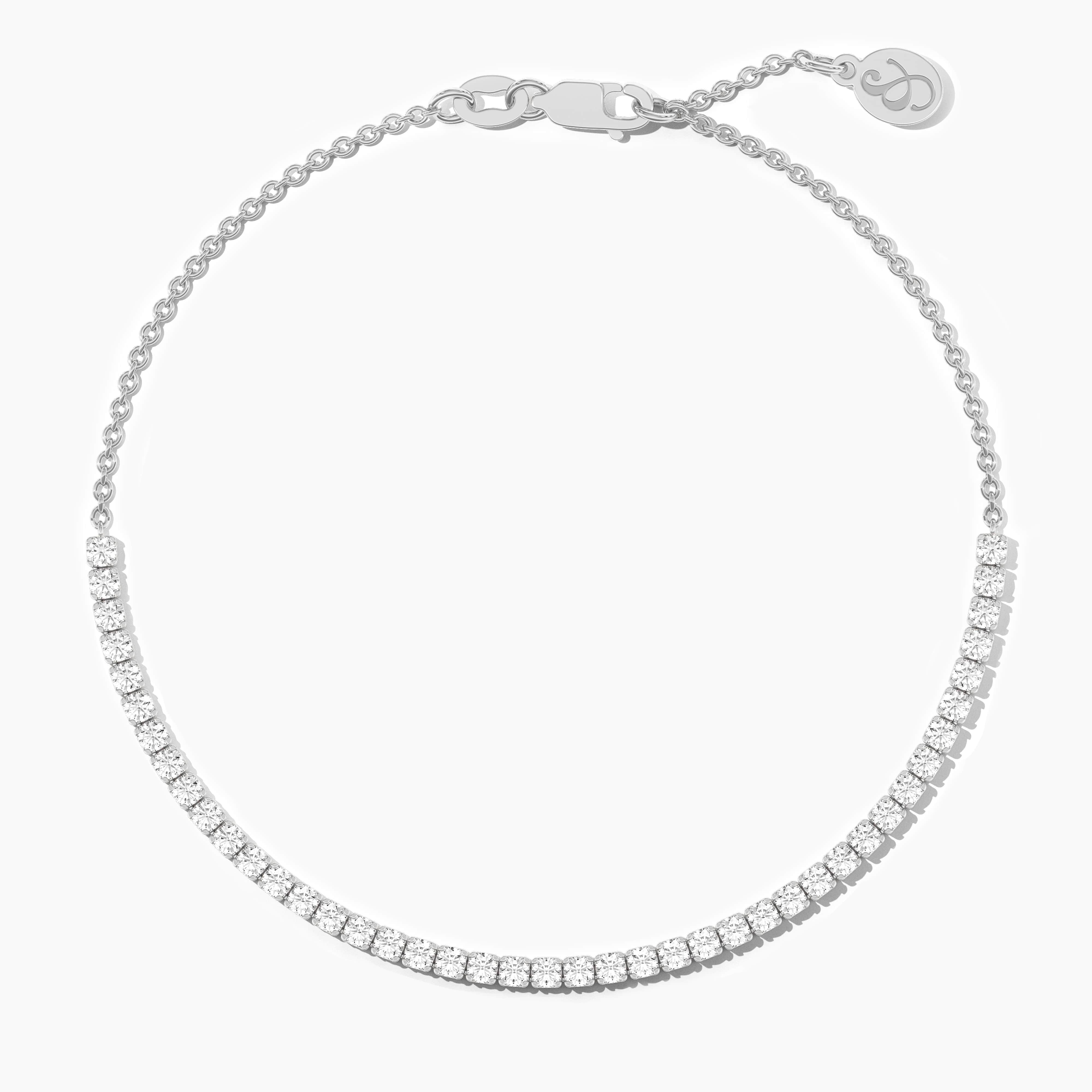 gold diamond tennis bracelet