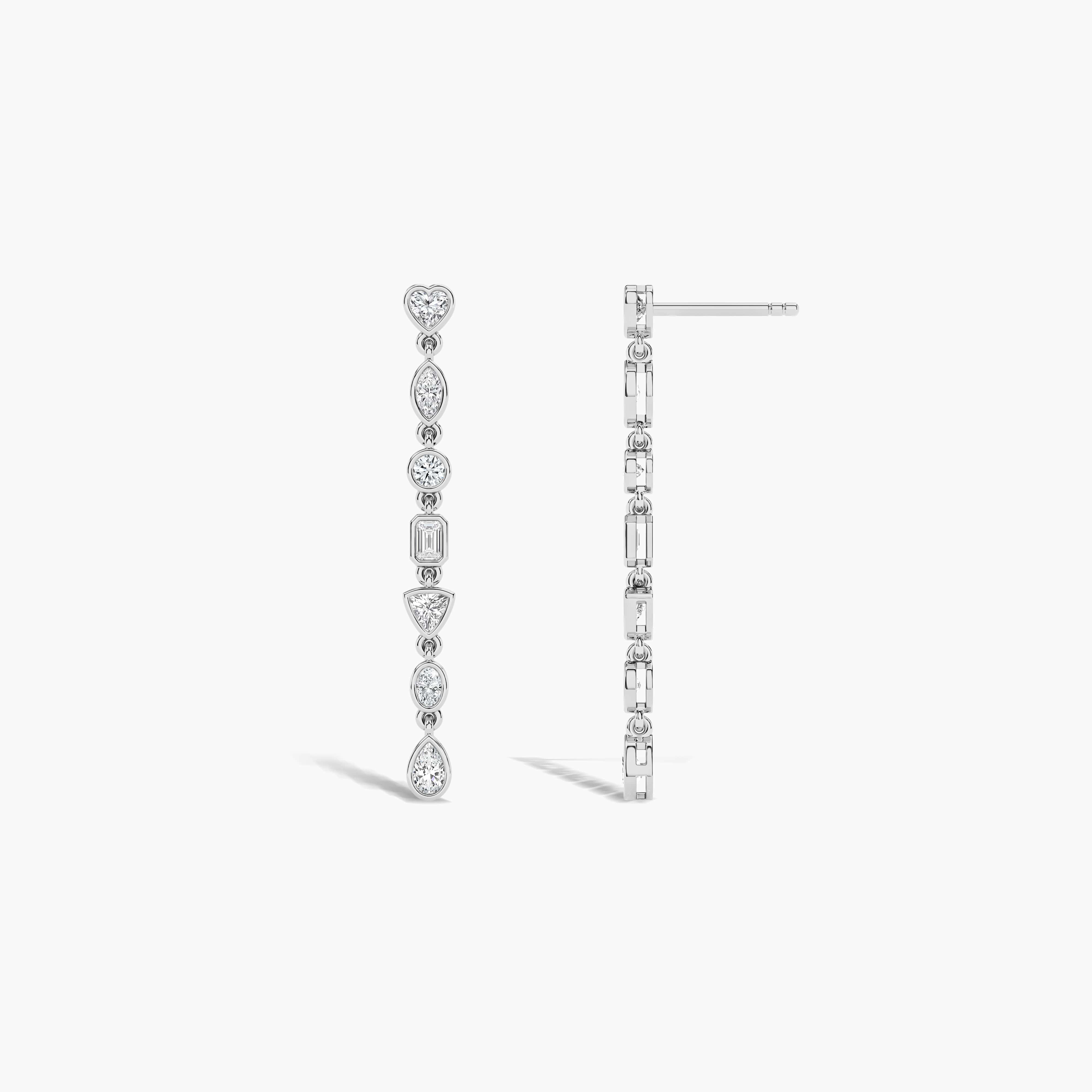 diamond earrings dangly big​