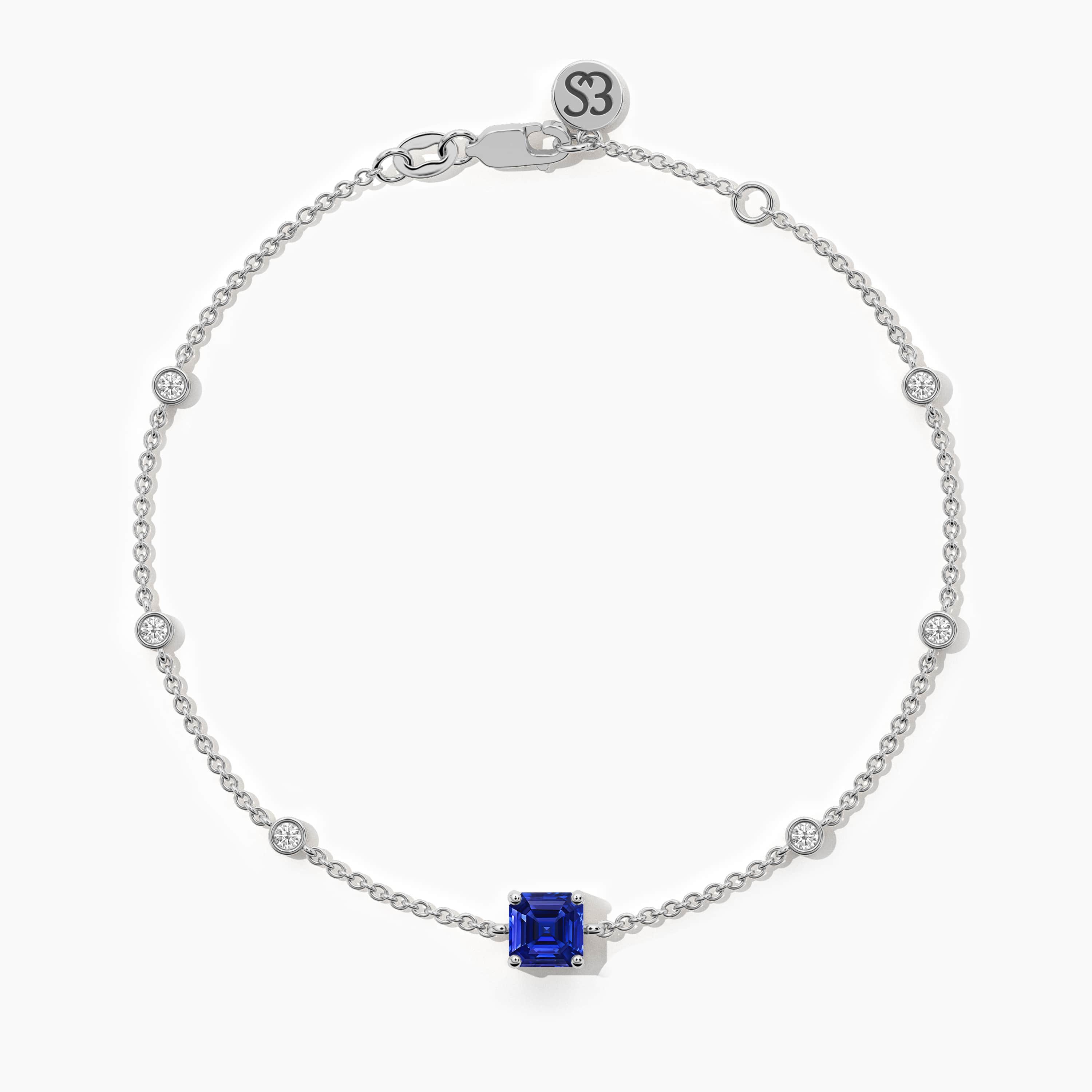 sapphire gold bracelet