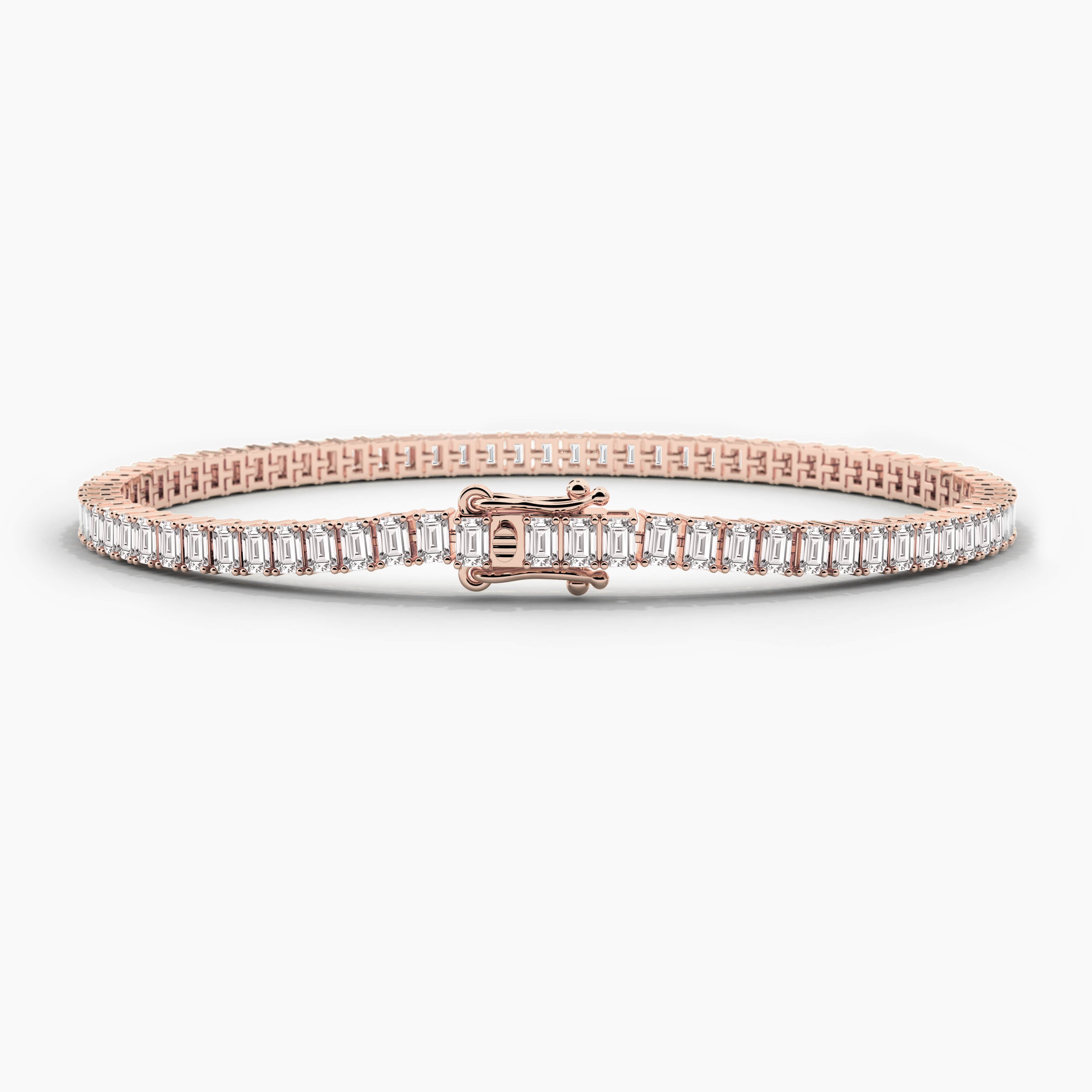 rose gold tennis bracelet