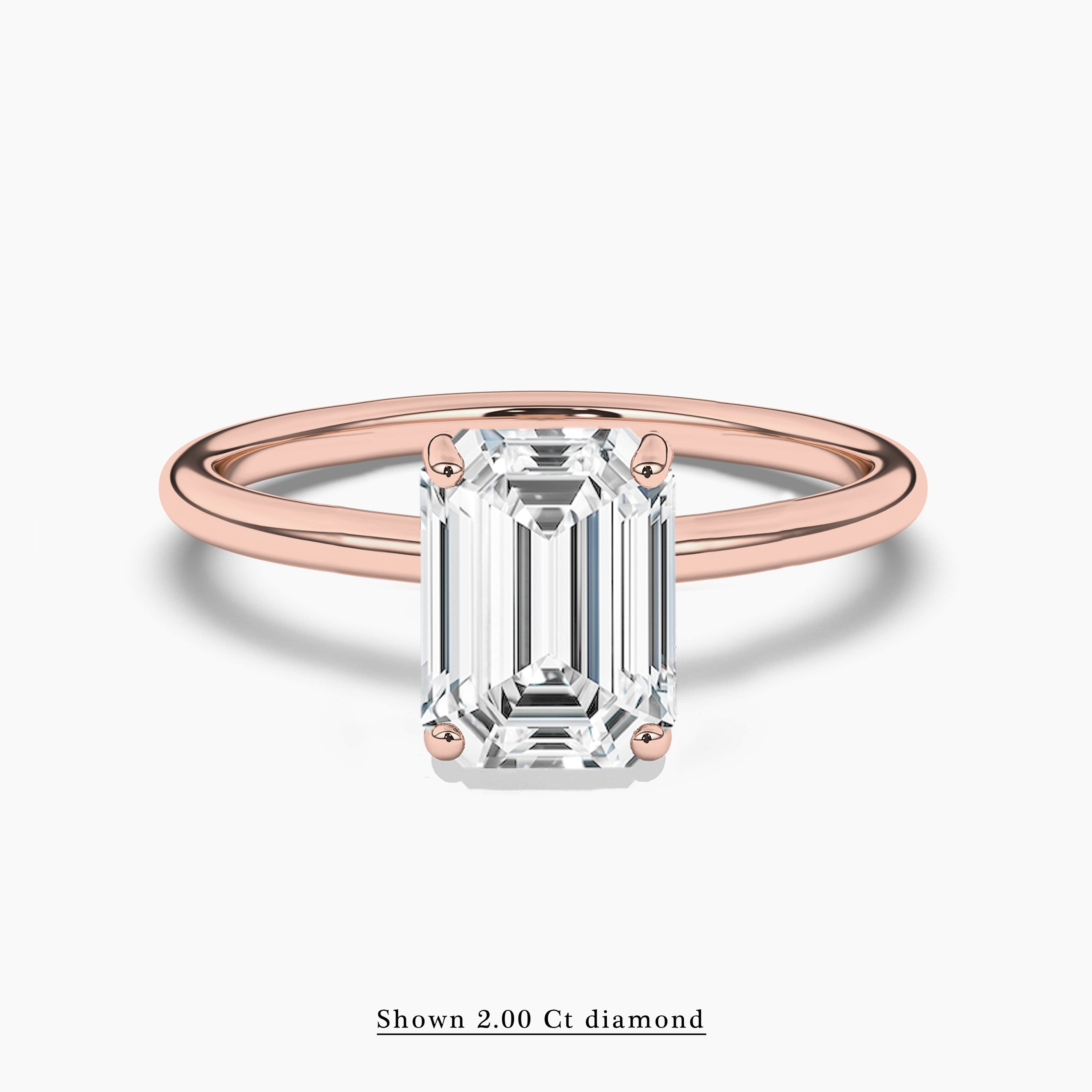 2 ct solitaire rings for women