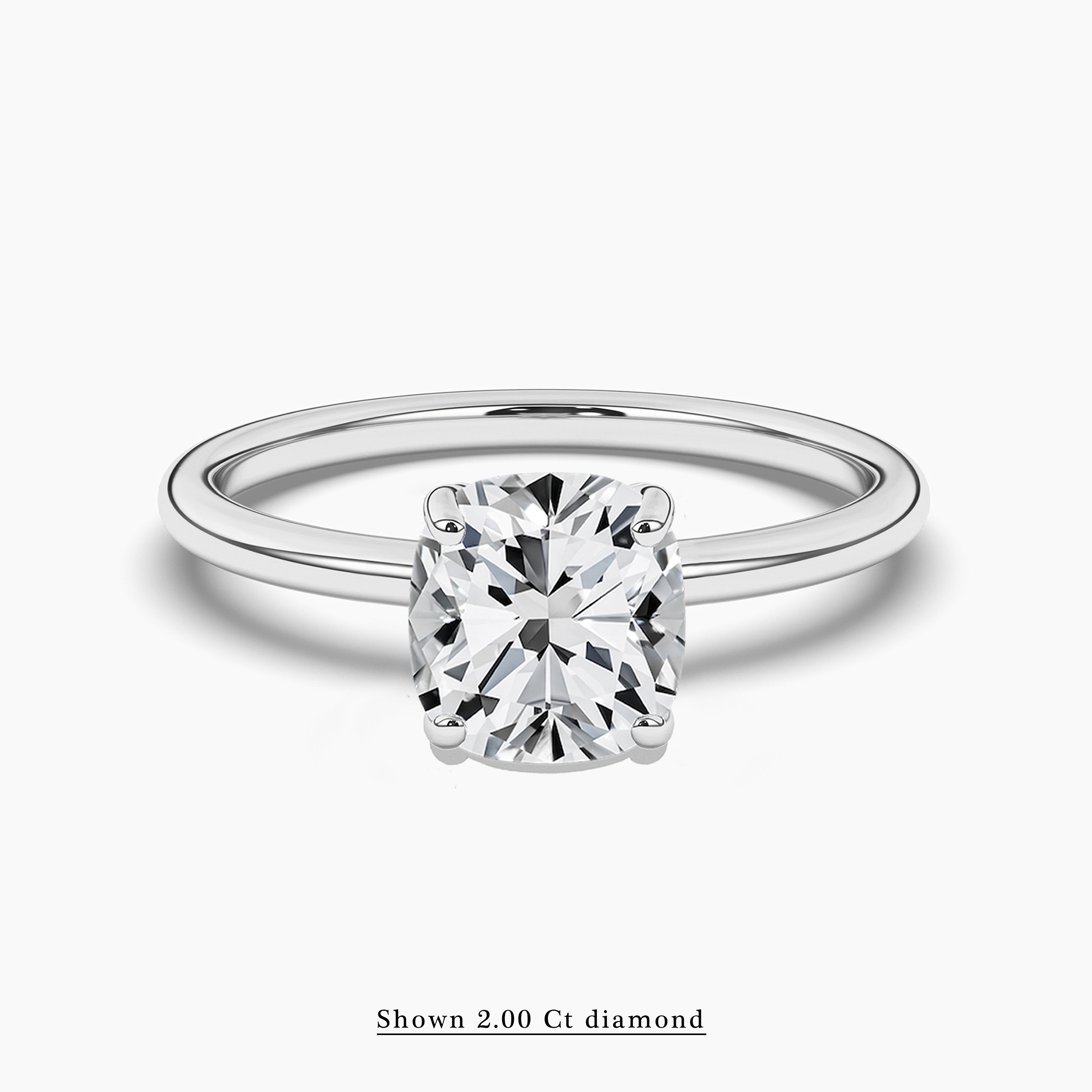 ladies solitaire diamond ring