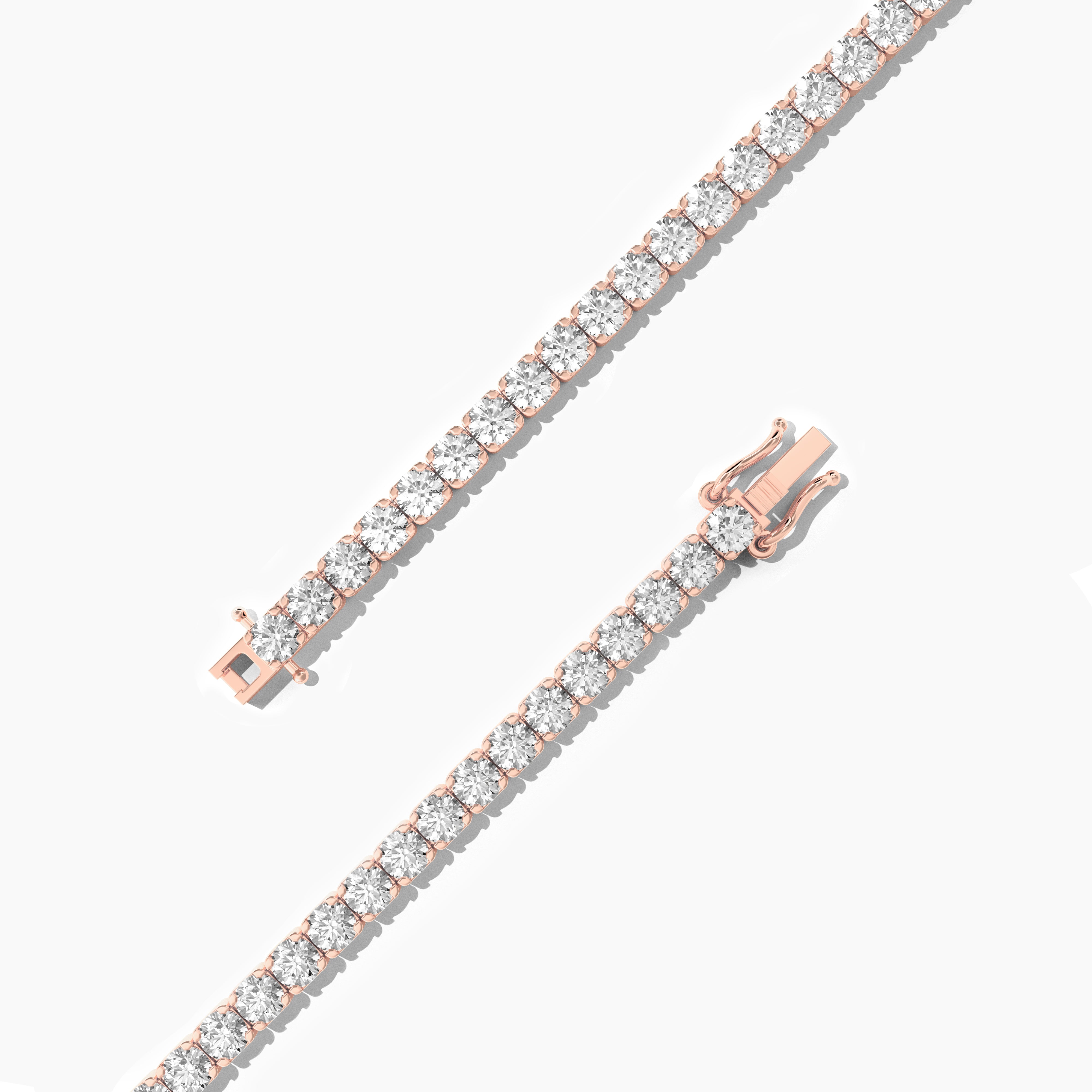 rose gold tennis bracelet