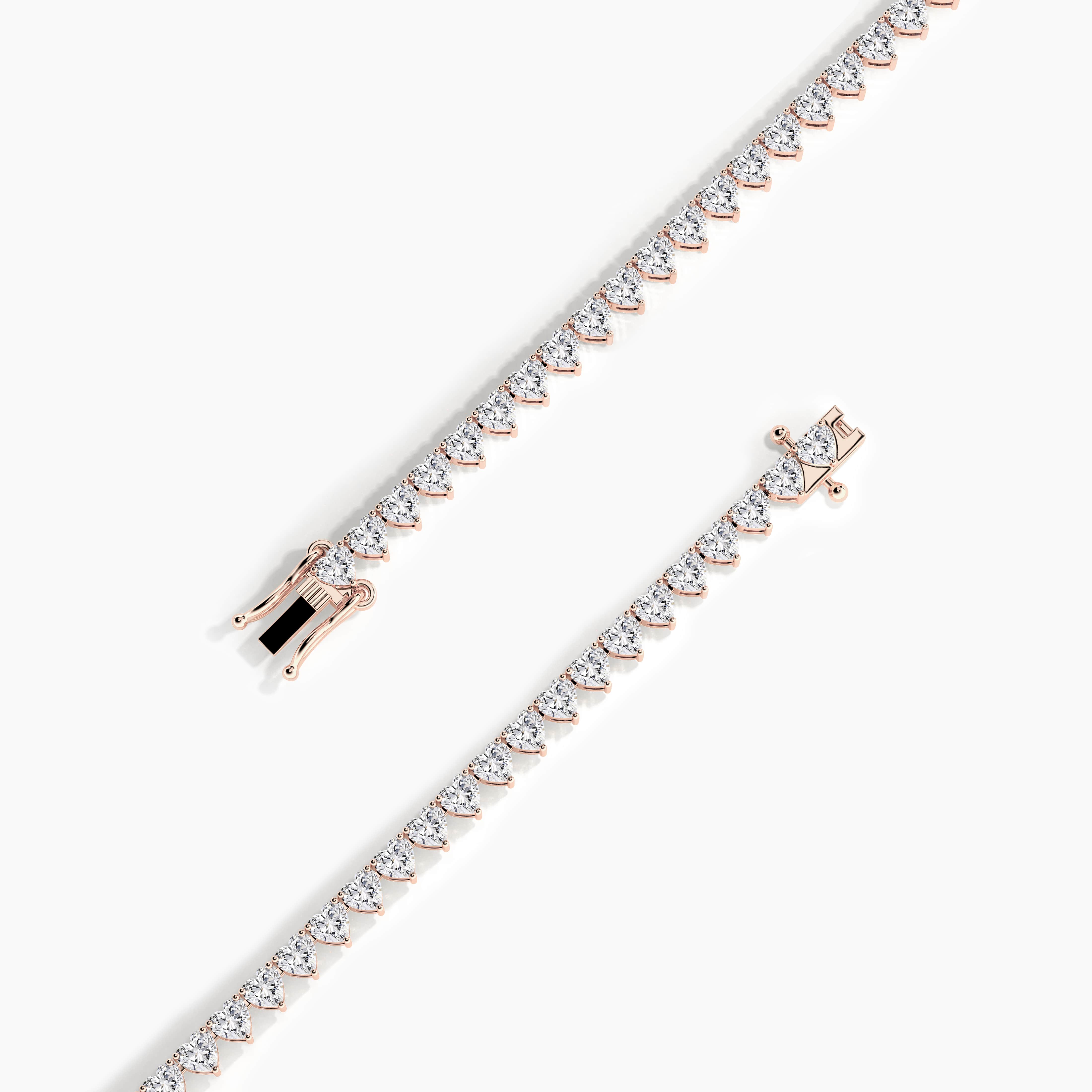 rose gold tennis bracelet for woman