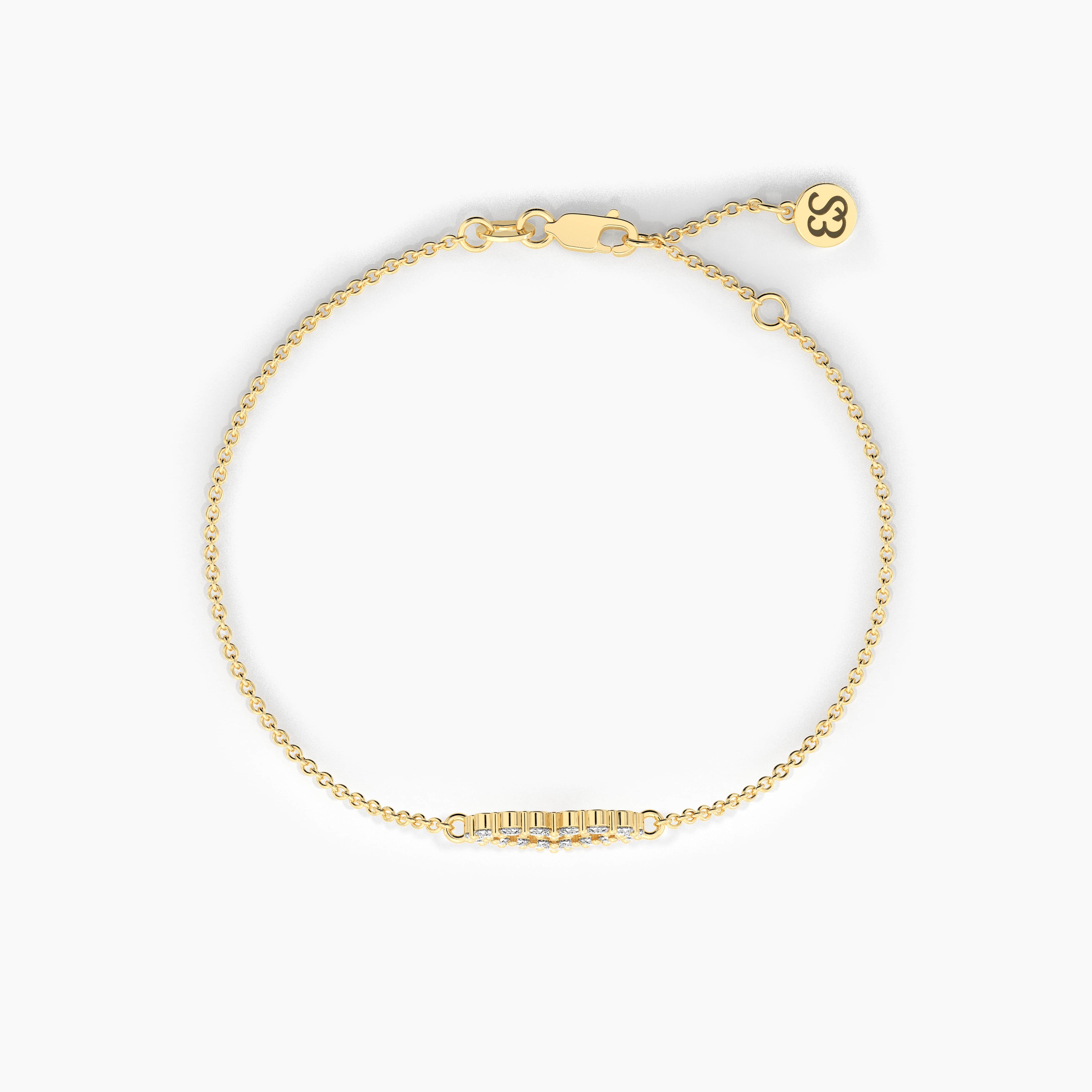 gold heart bracelet diamond