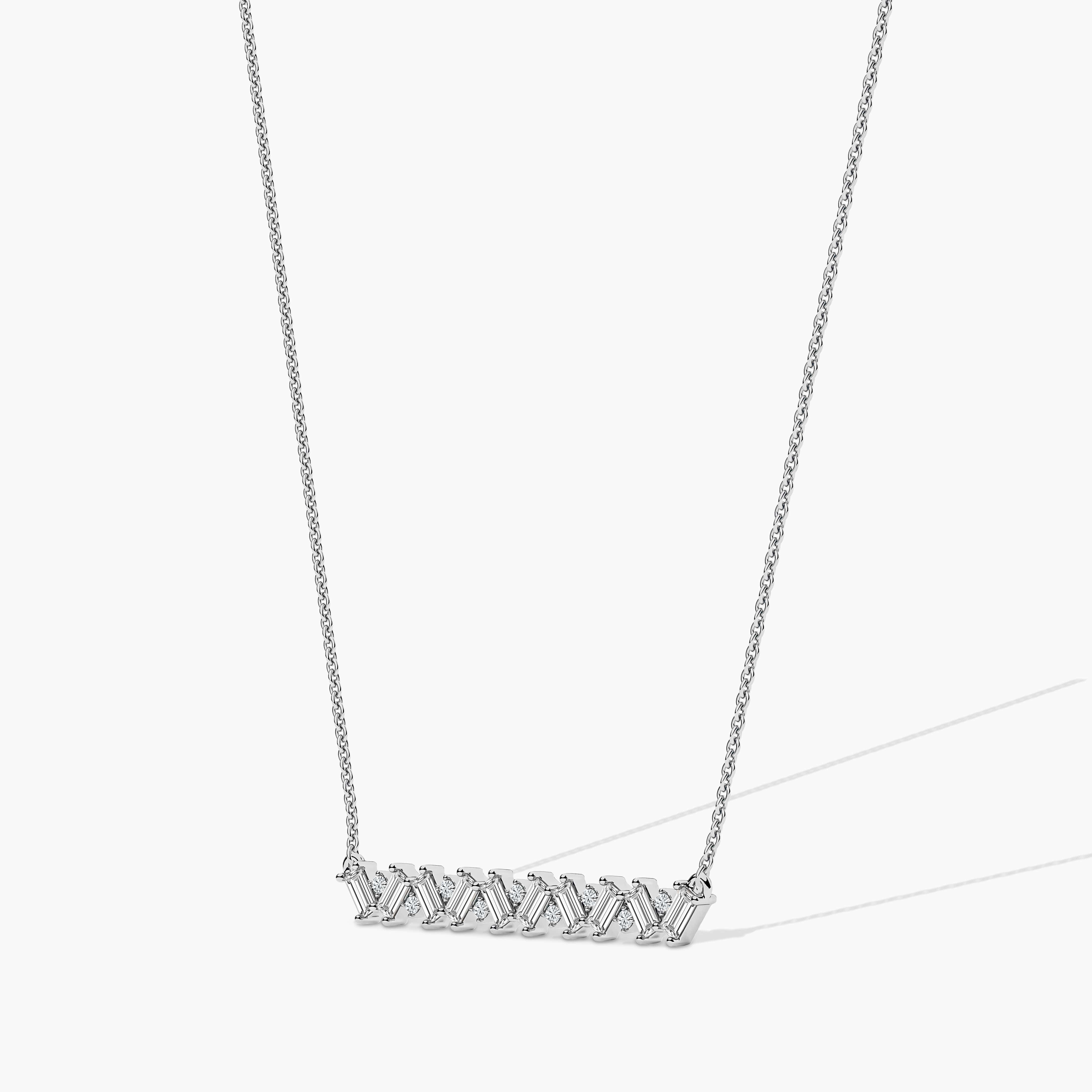 necklace with a bar pendant