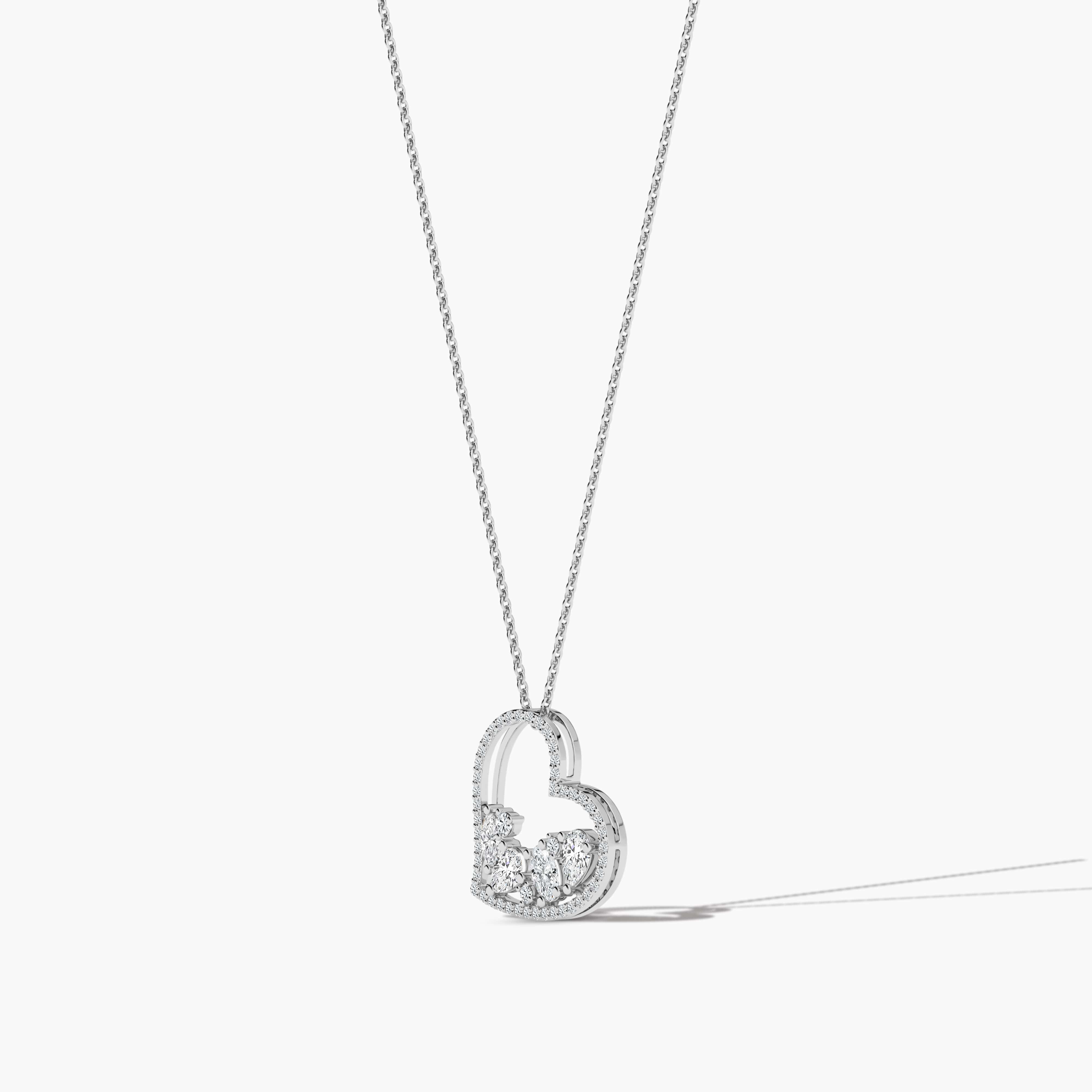 heart gold necklace