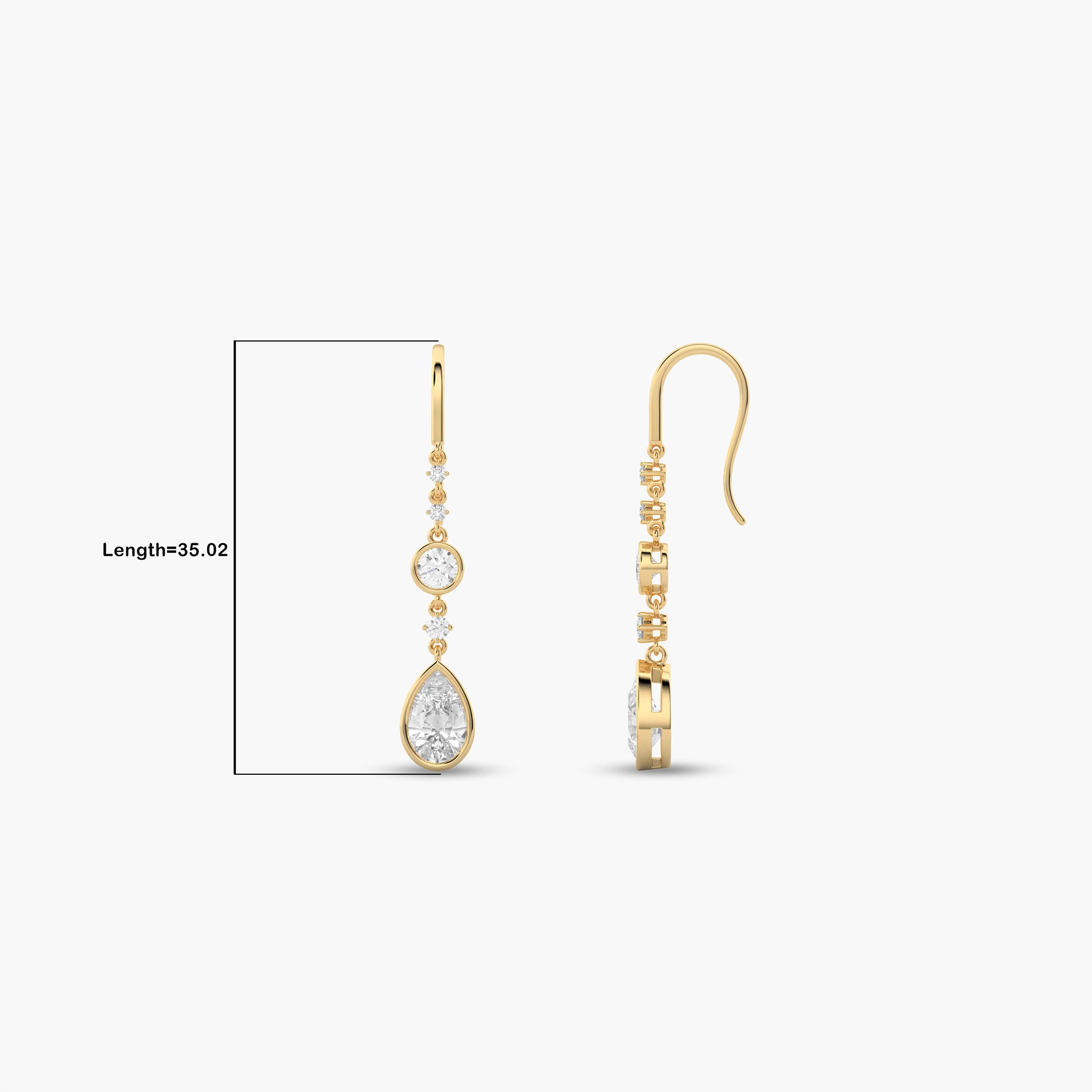 womens diamond drop earrings