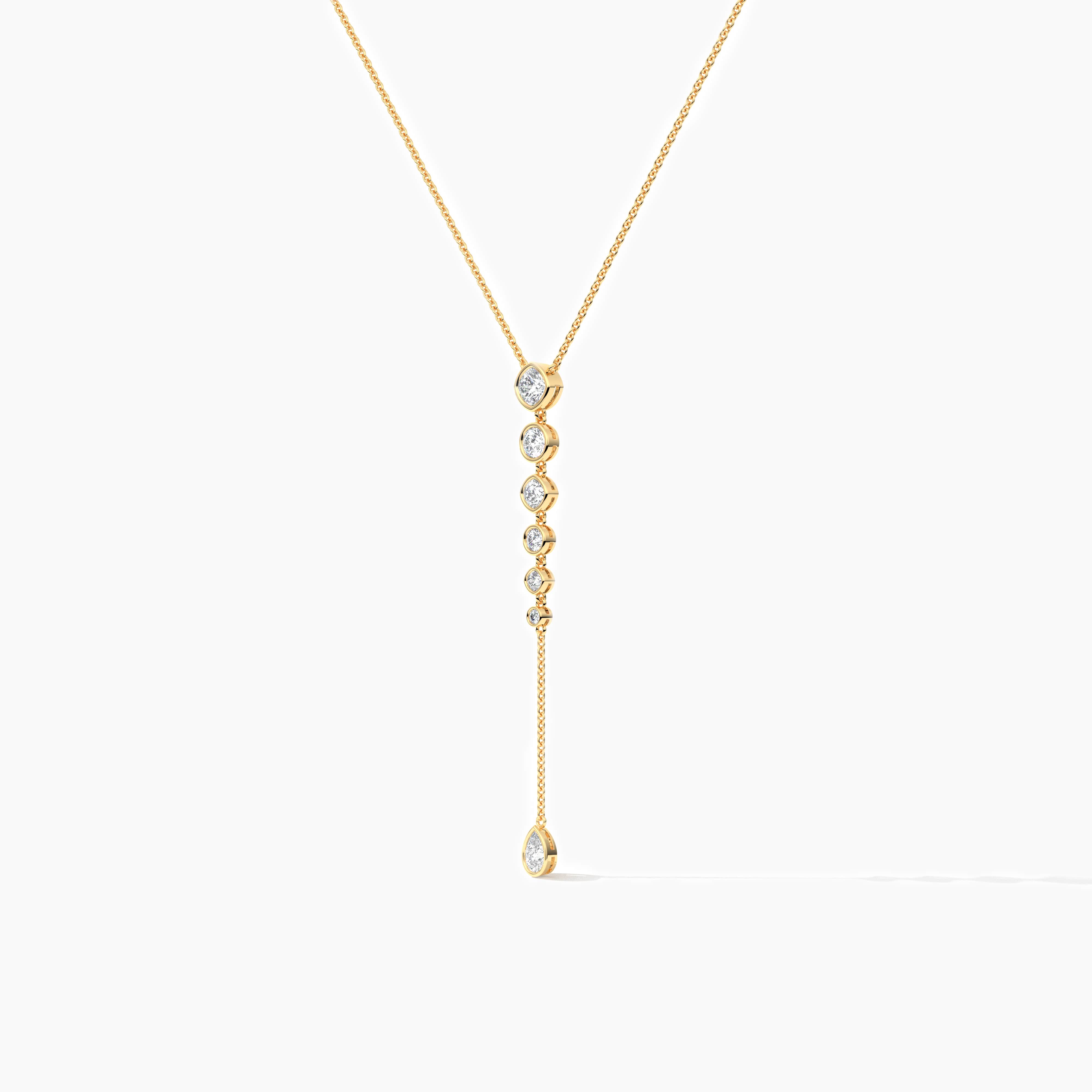 Yellow Gold Diamond Necklace 