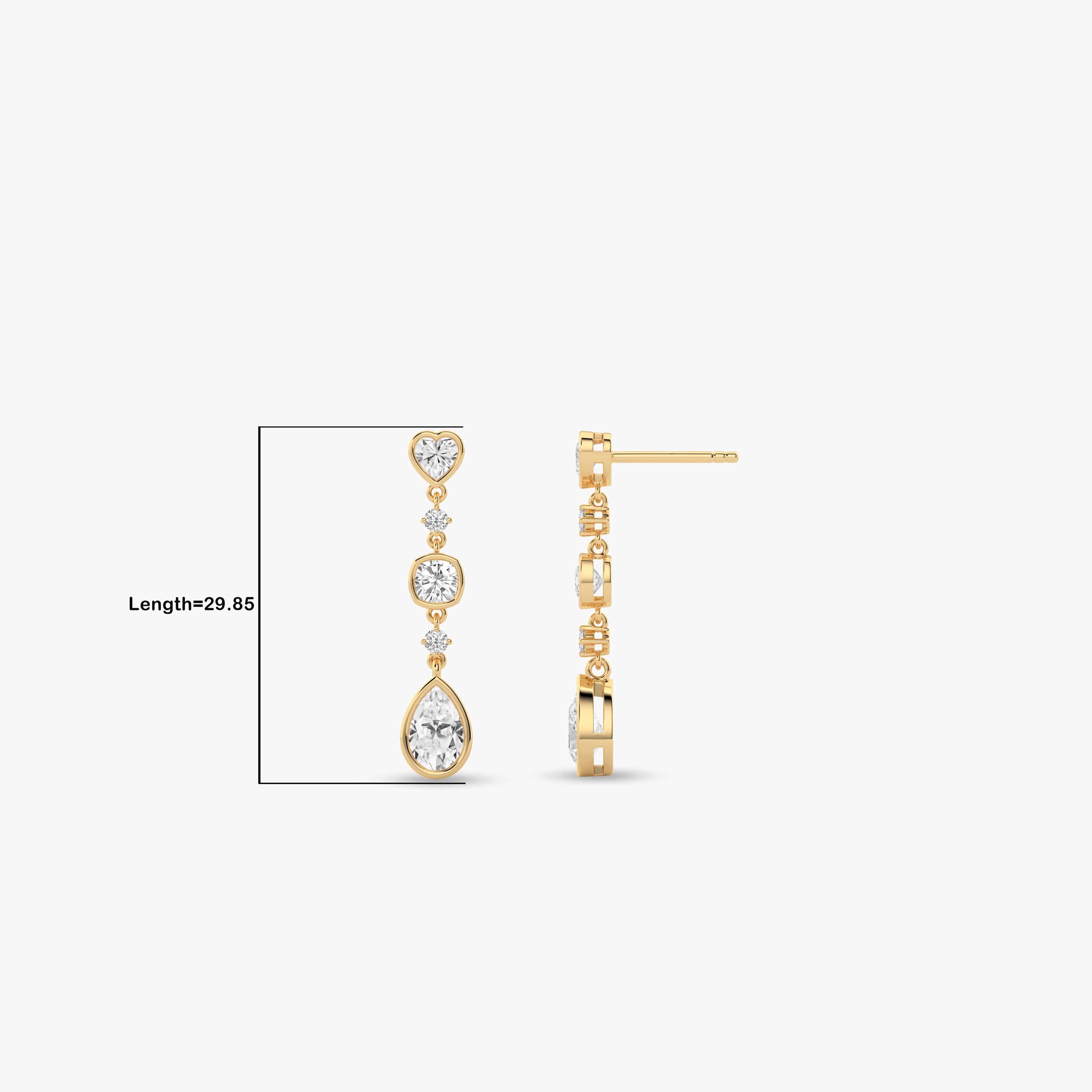 womens diamond drop earrings