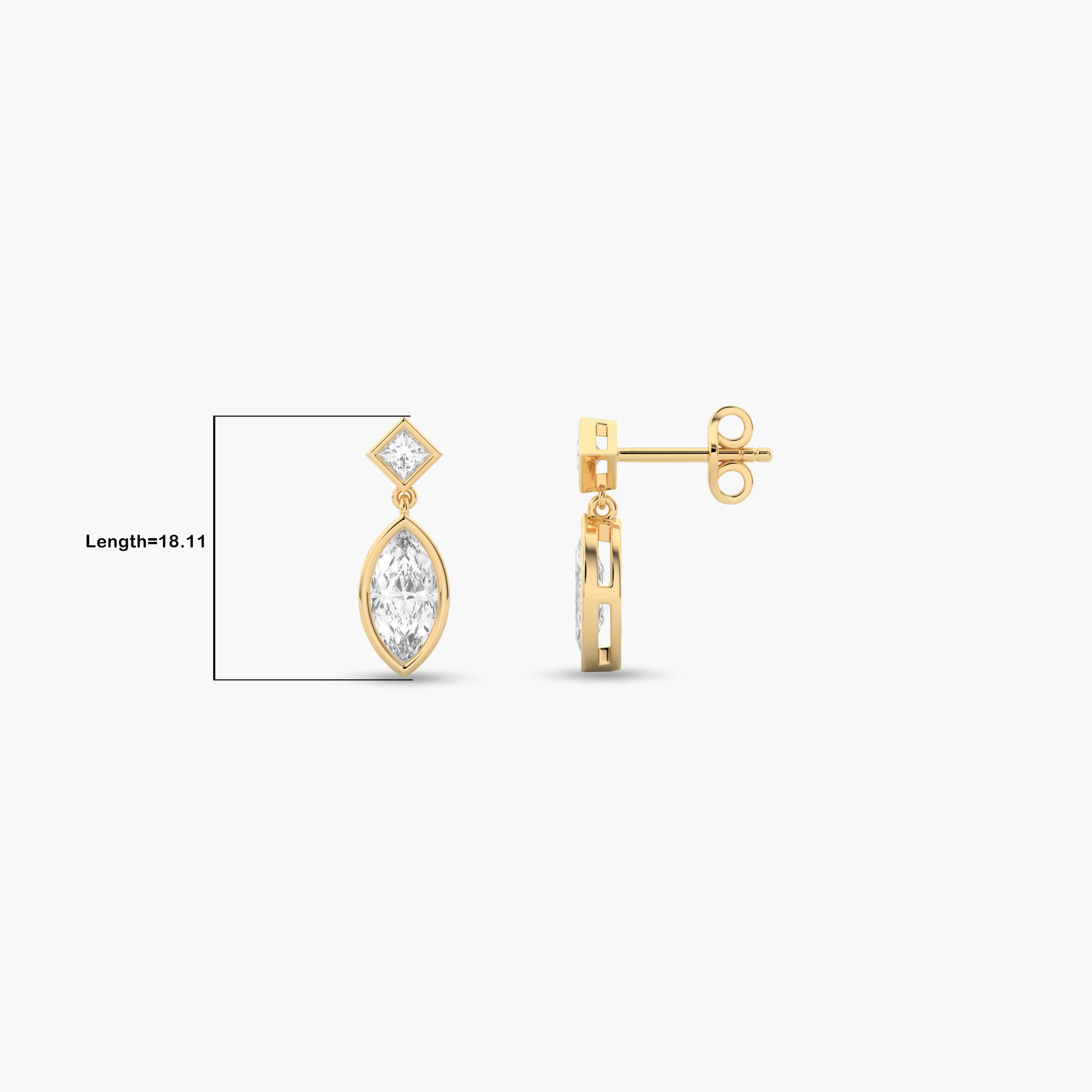 diamond drop earrings gold