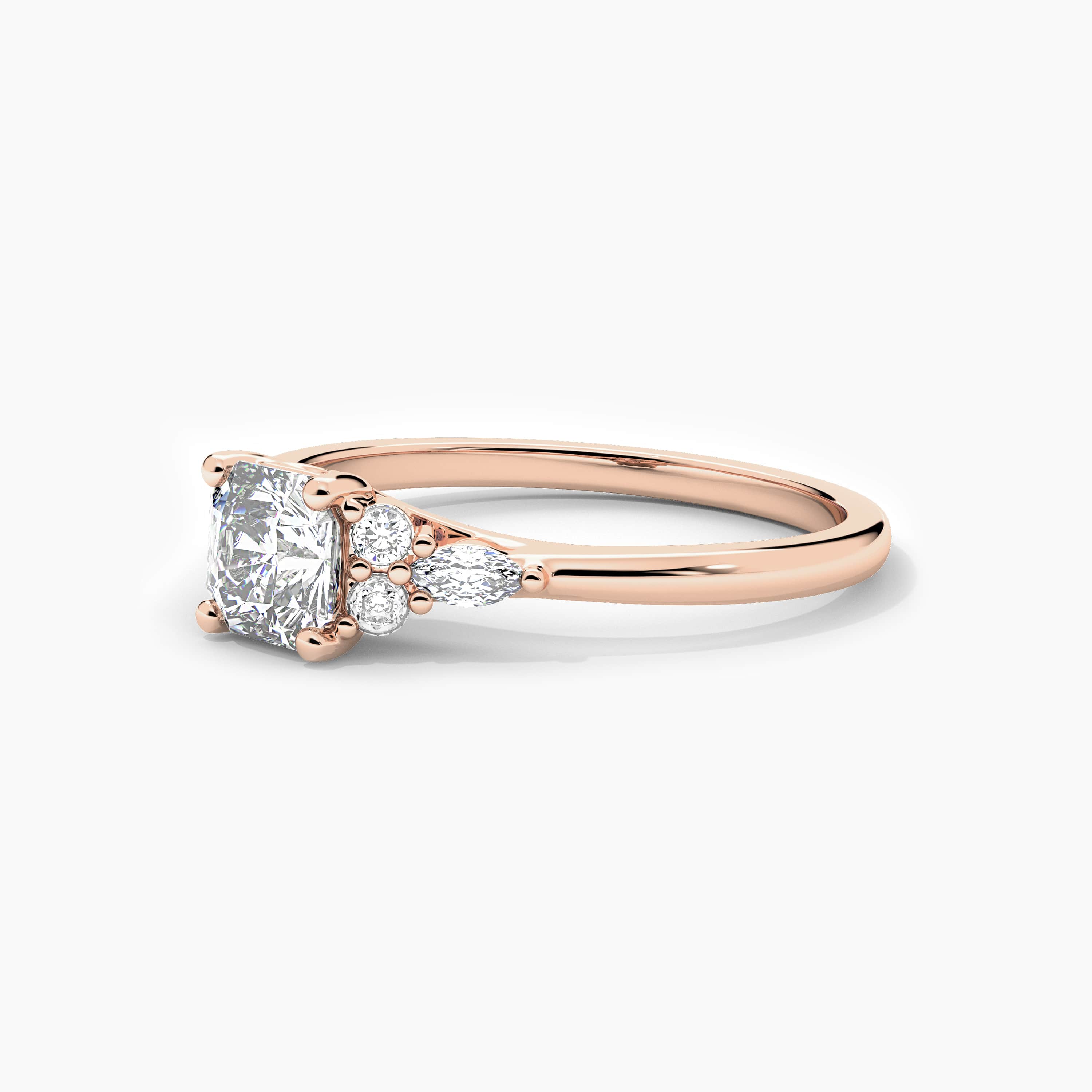 diamond cut engagement ring