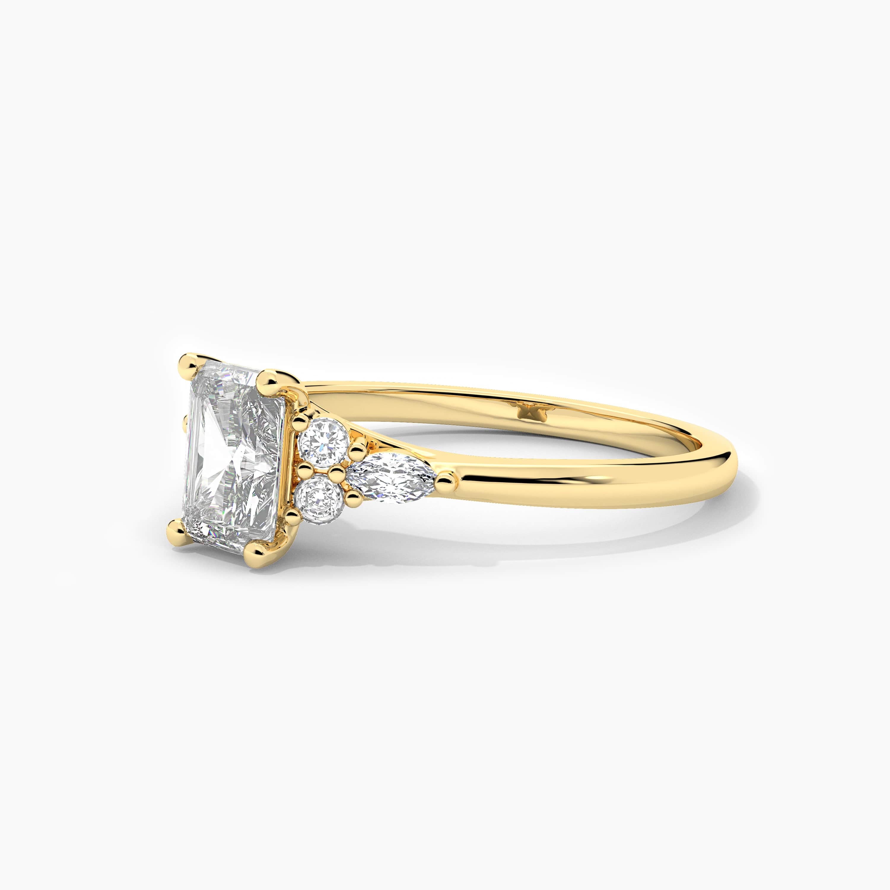 radiant cut diamond ring