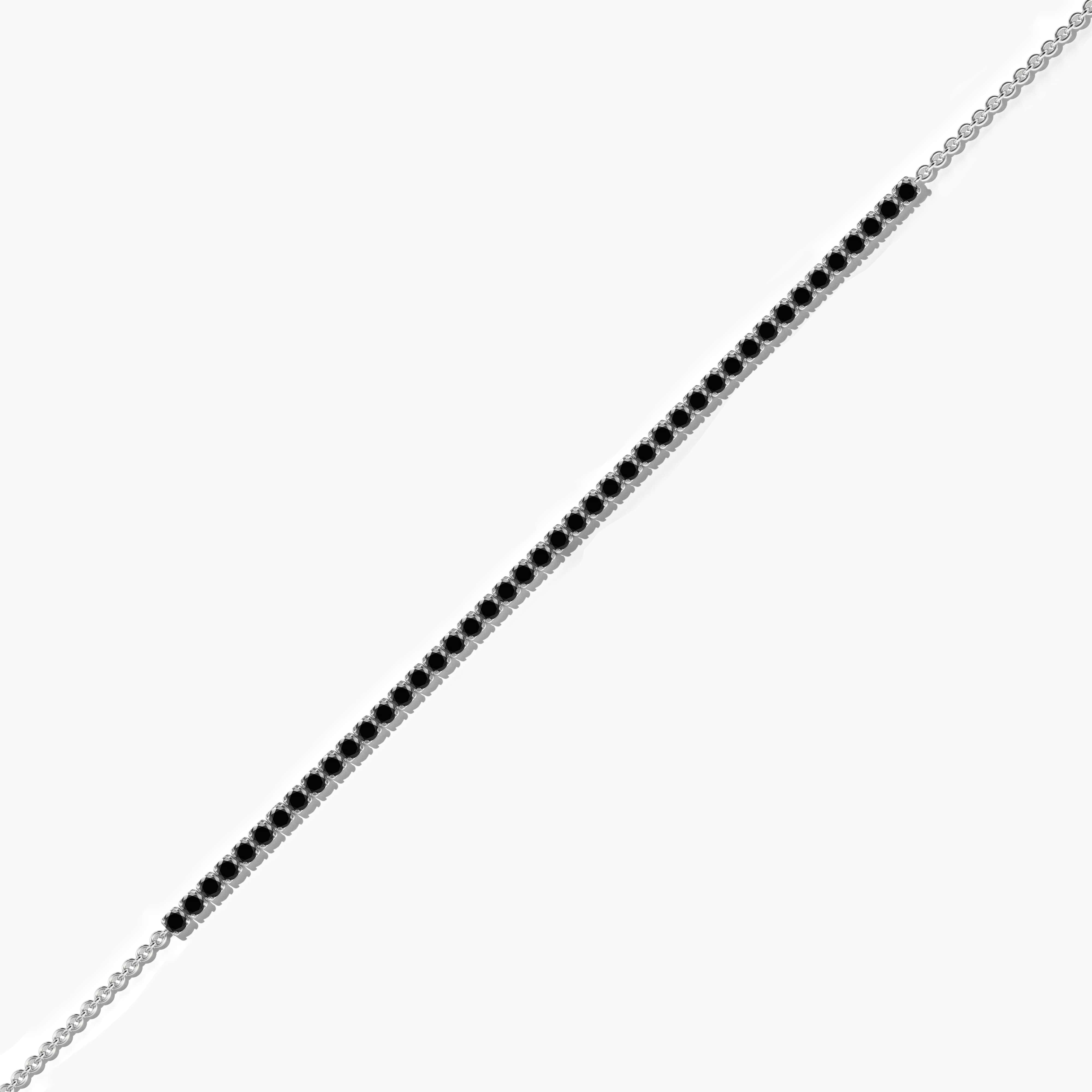 white gold black diamond bracelet