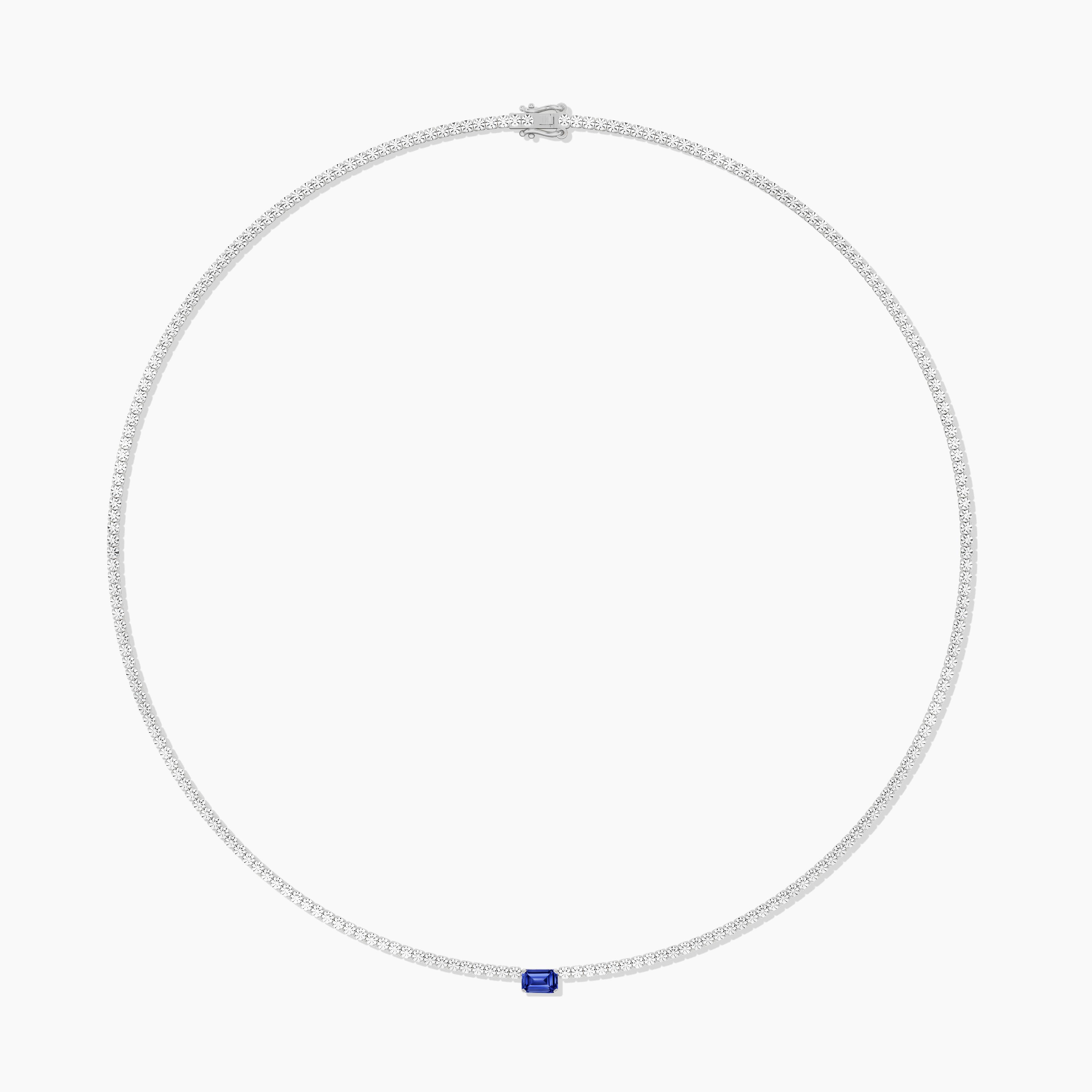 womens diamond tennis necklace