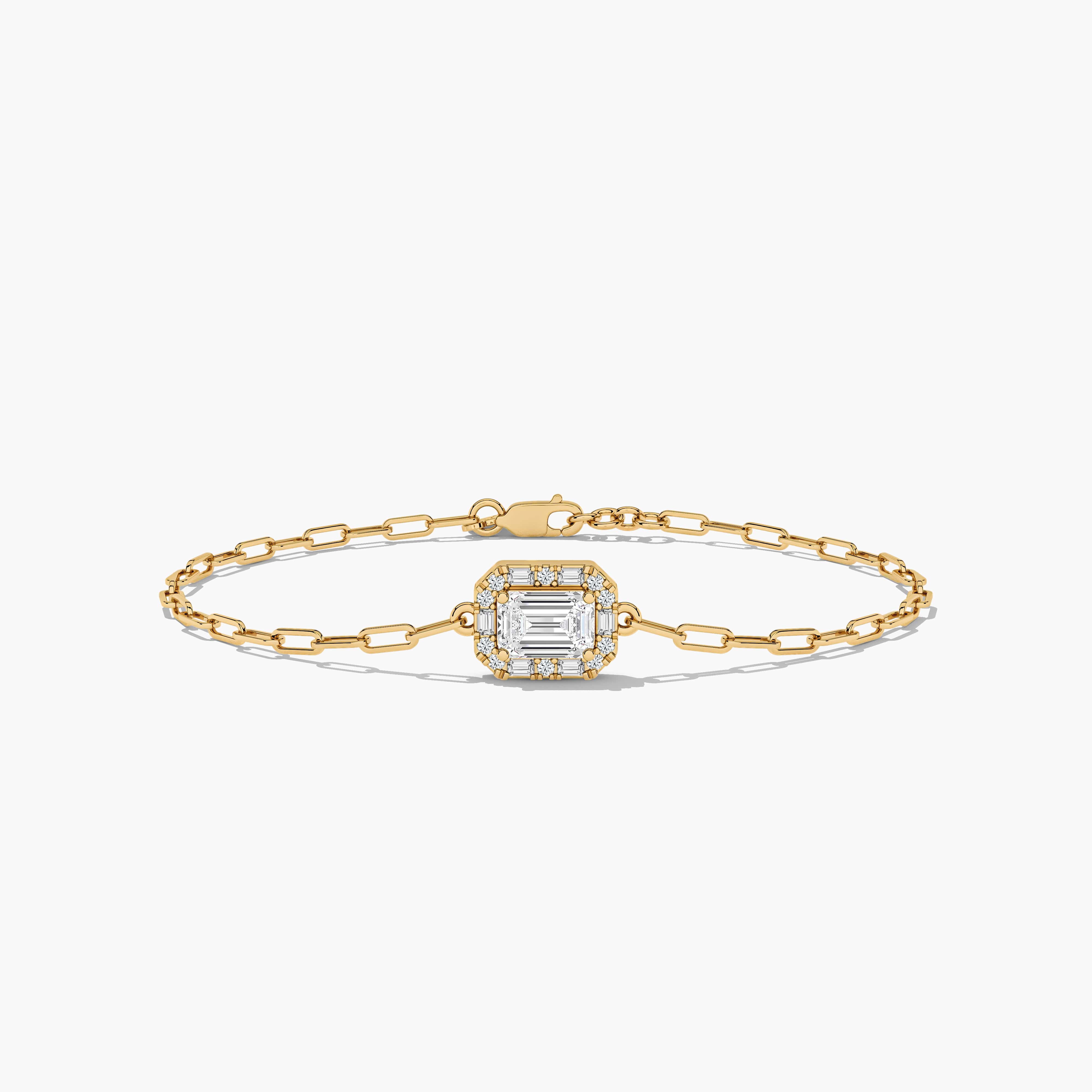 paperclip bracelet gold