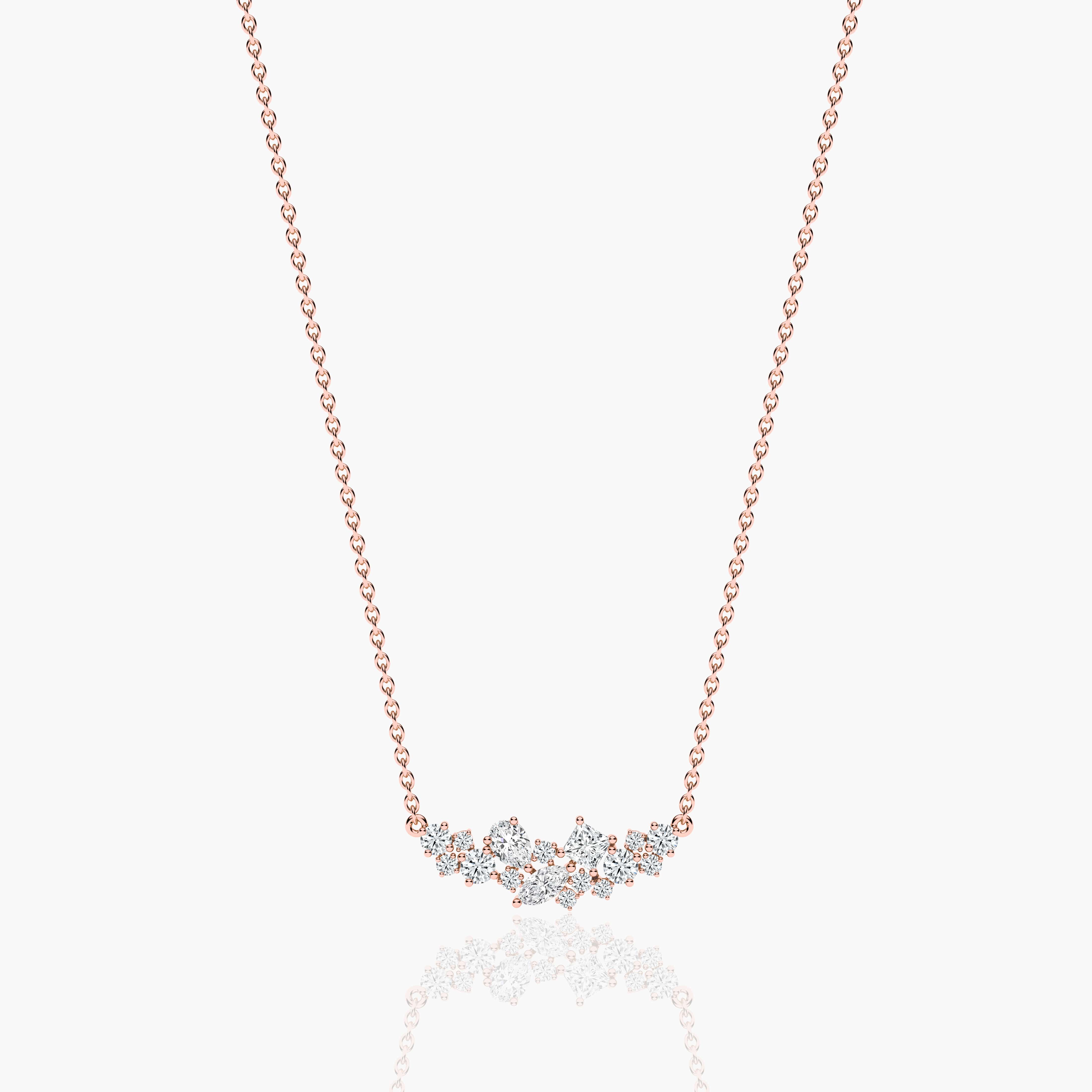 contemporary diamond necklace