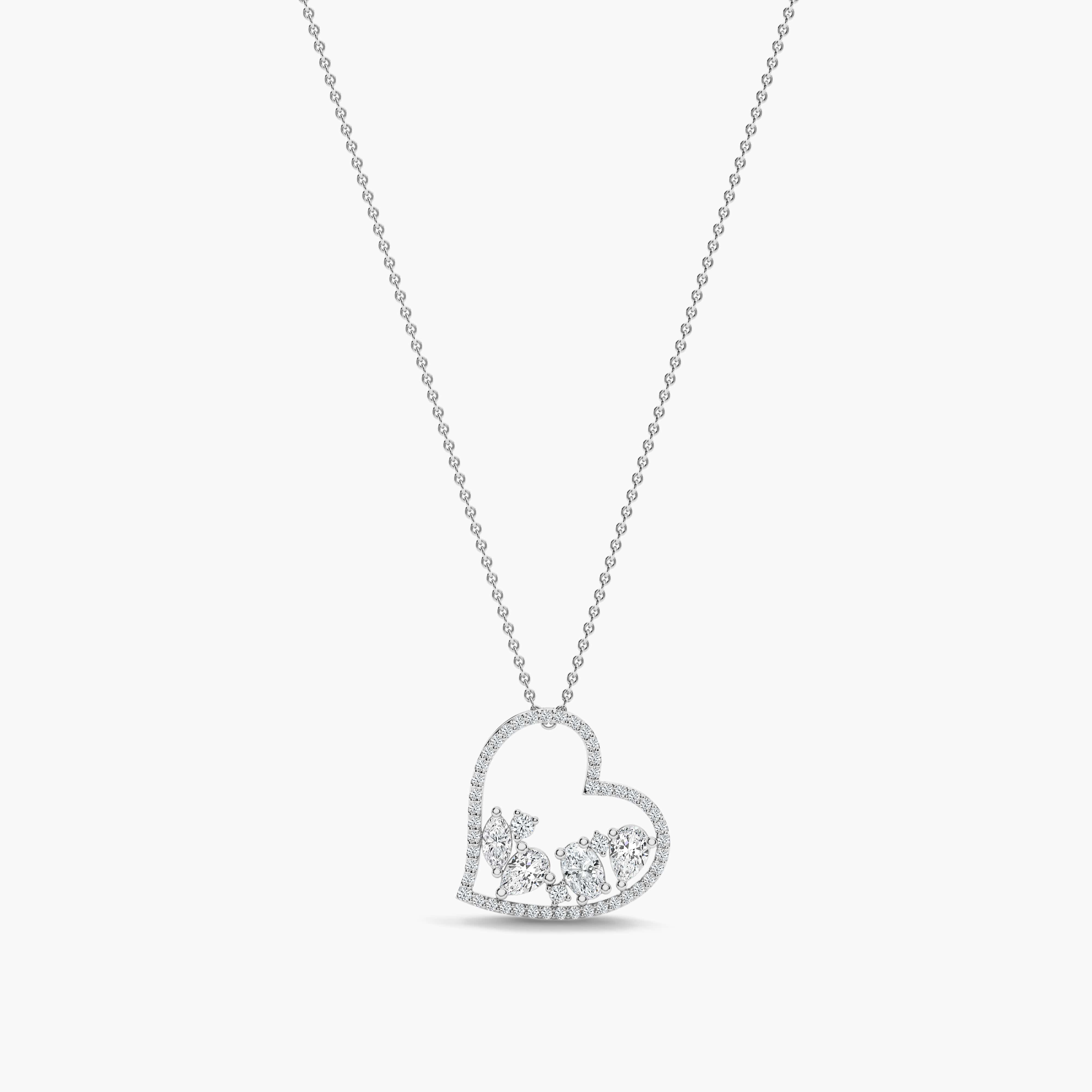 heart shaped pendant necklace