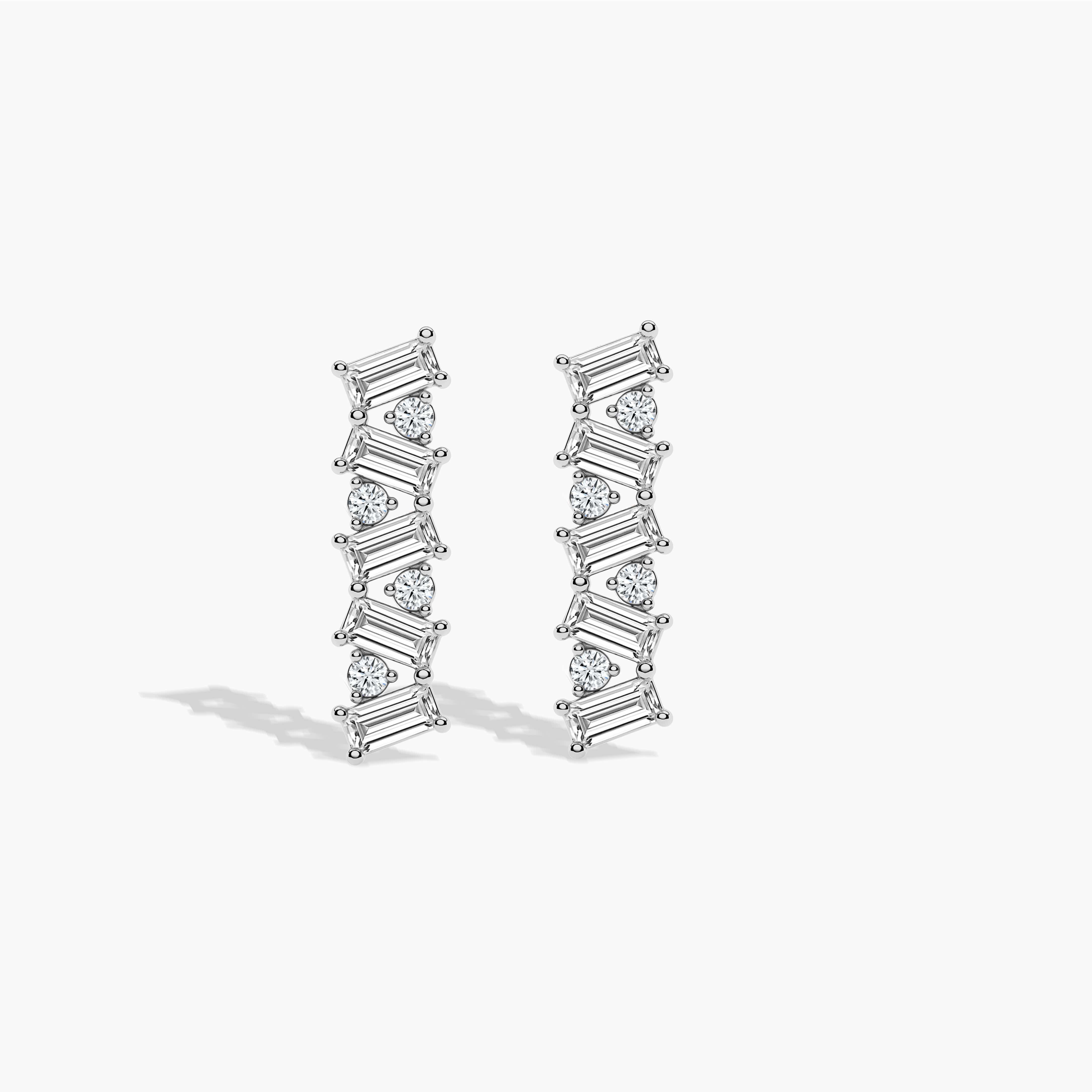 baguette diamonds earrings