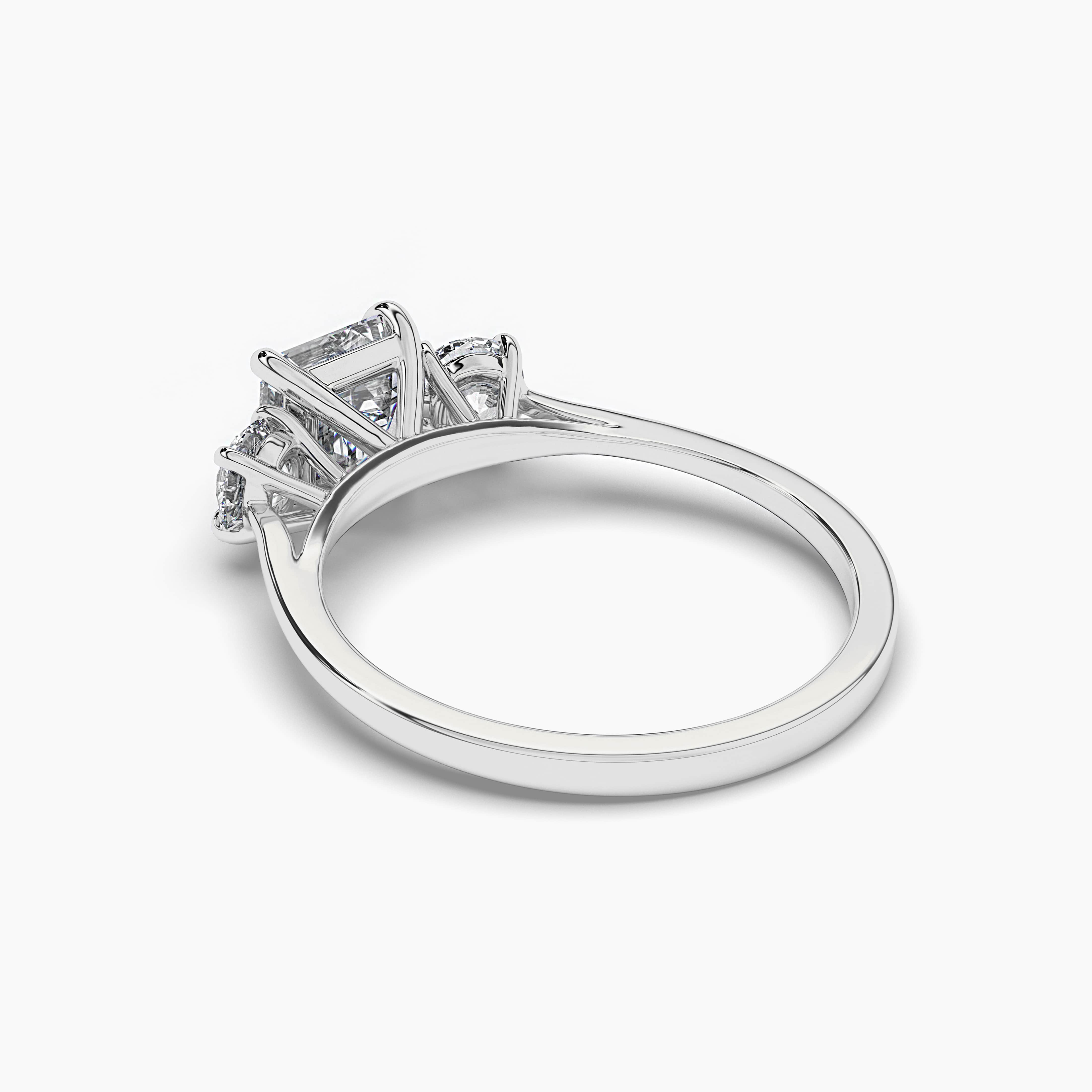 Three-Stone Sterling Silver Ring​