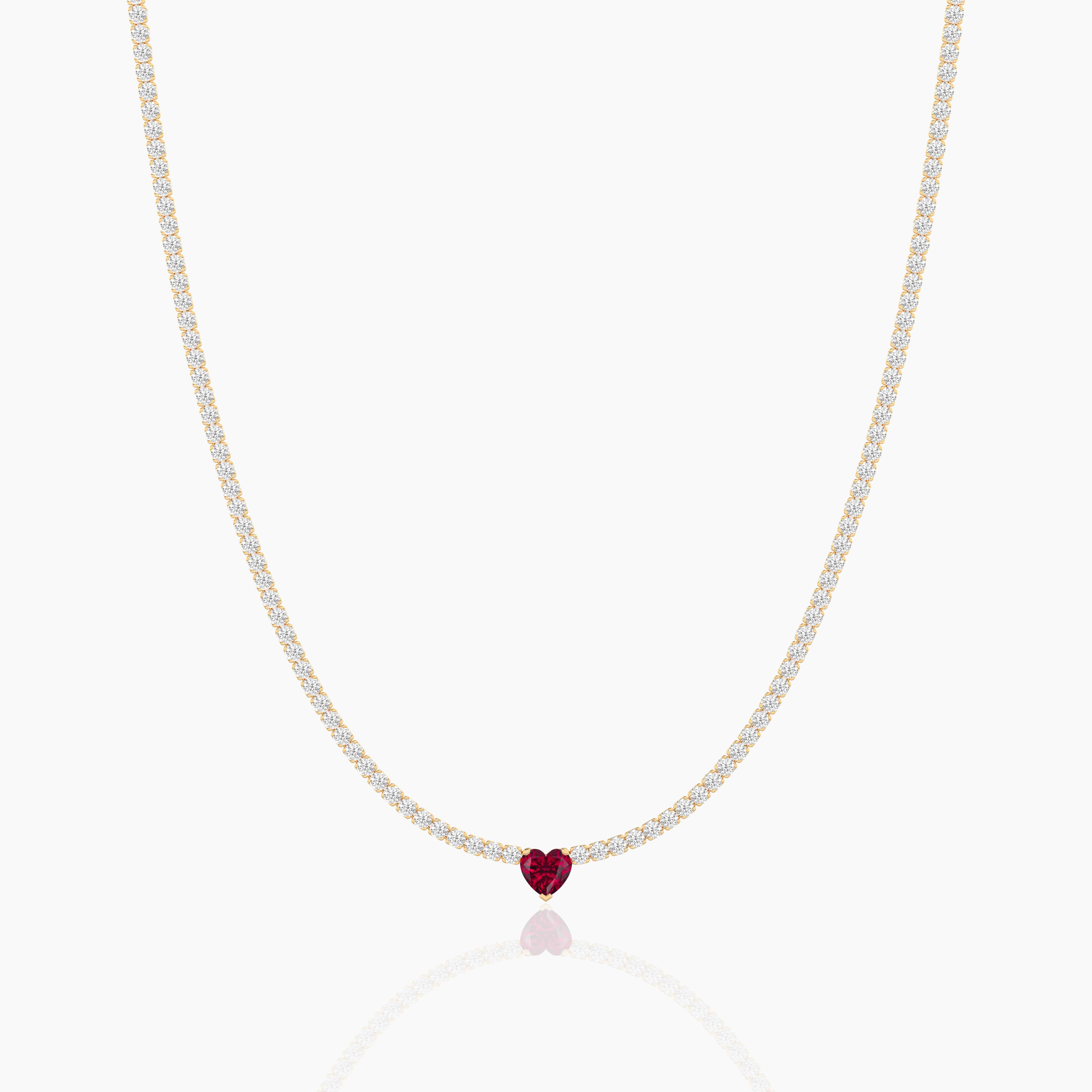 ruby and diamond necklace