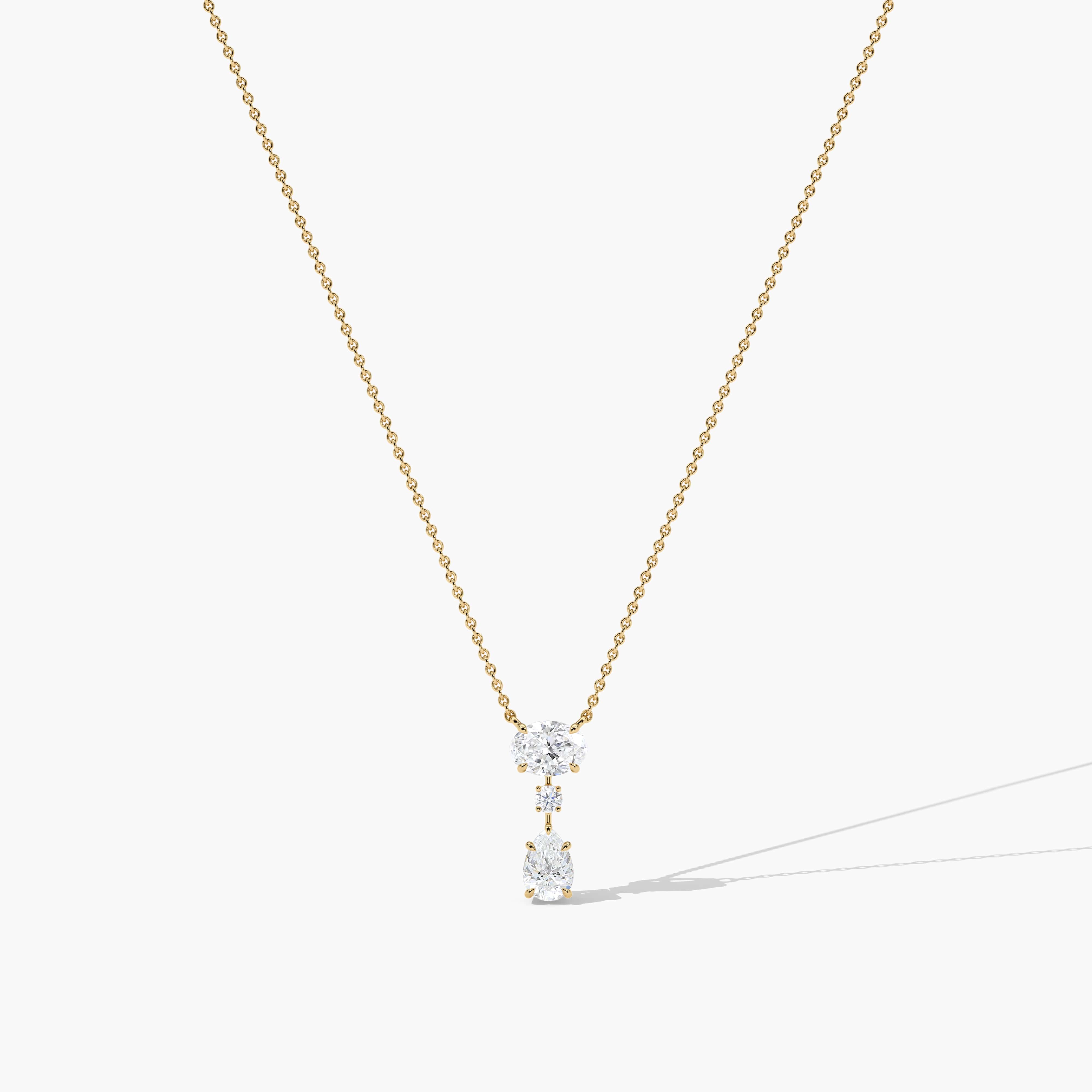 diamond drop necklace​