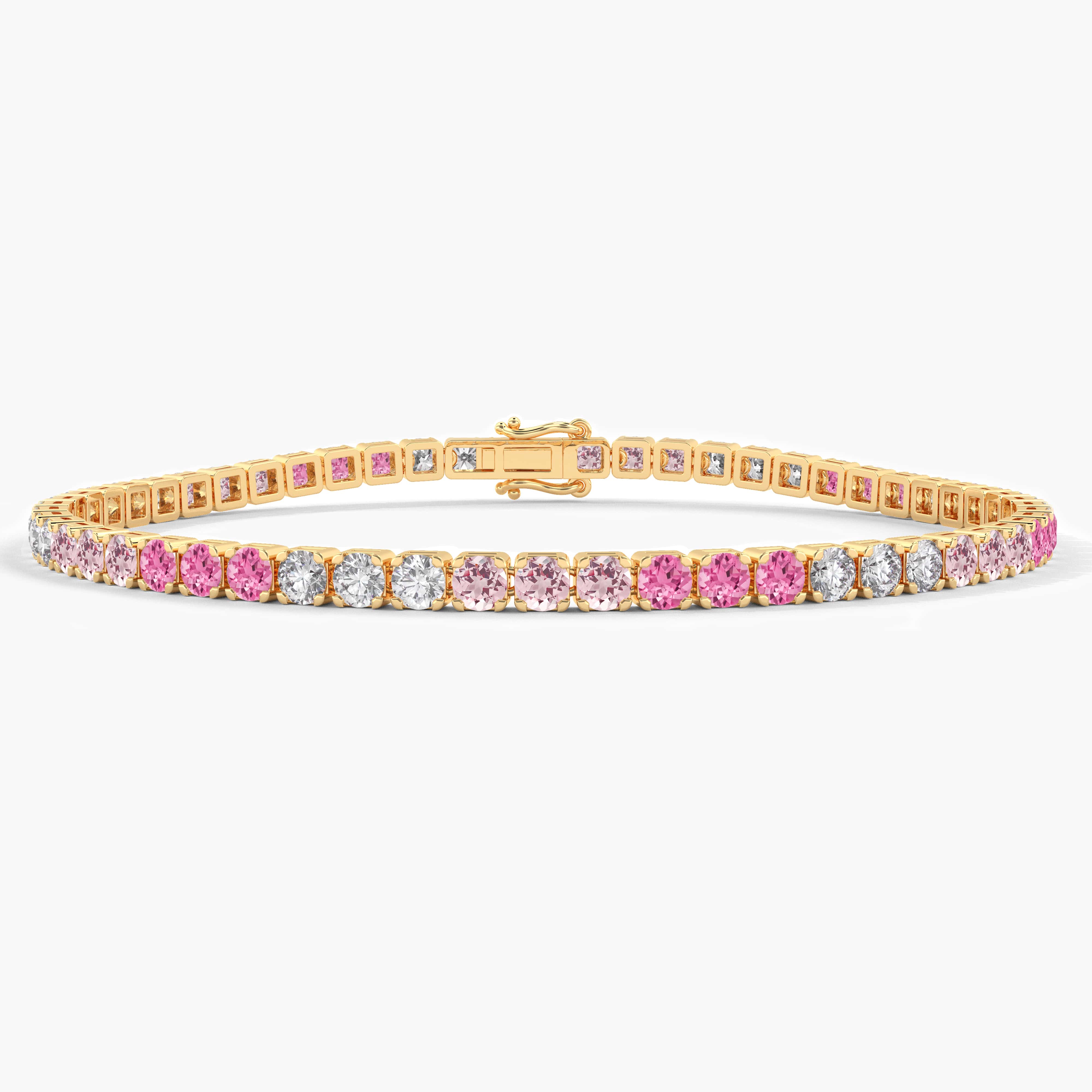 colored diamond tennis bracelet