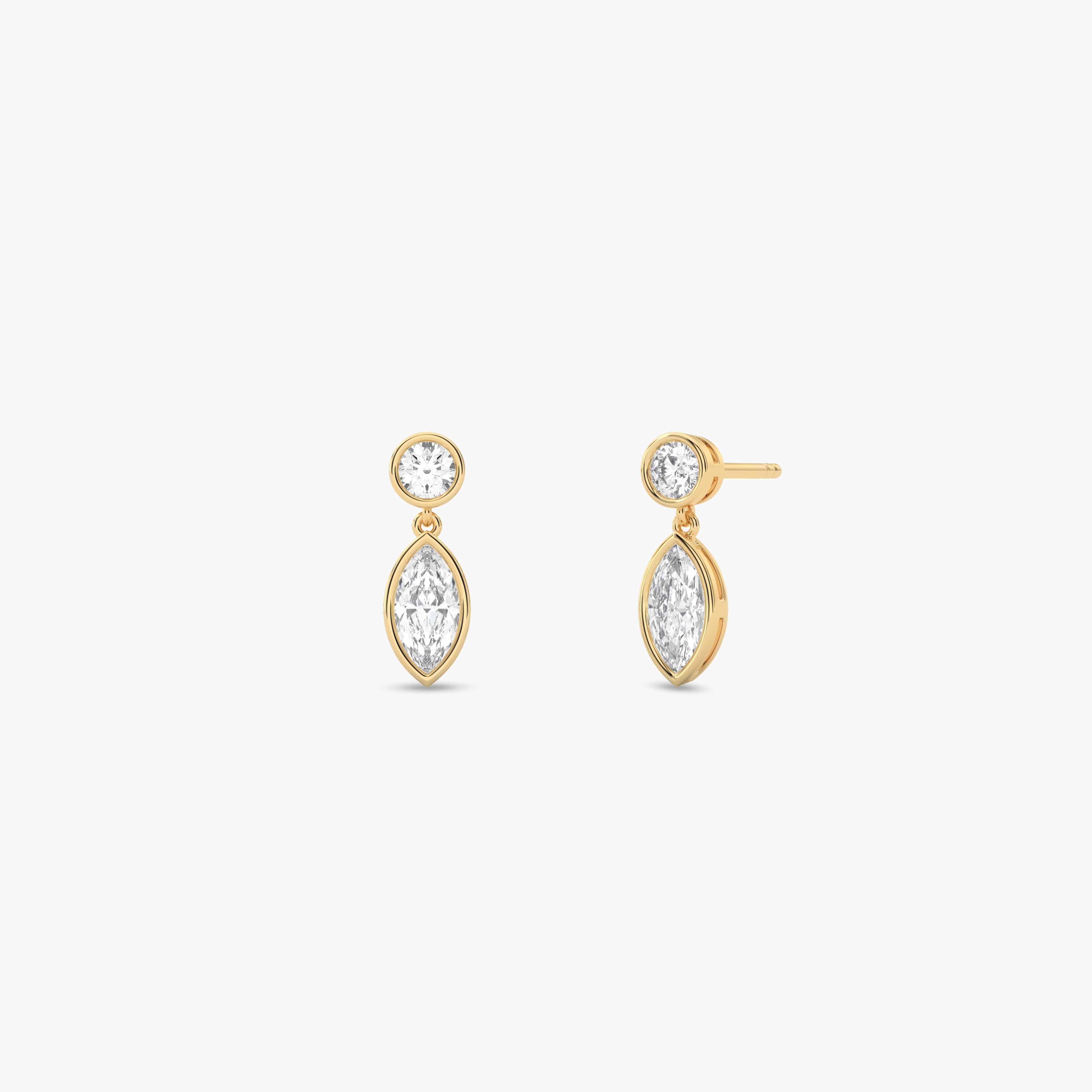 diamond drop earings