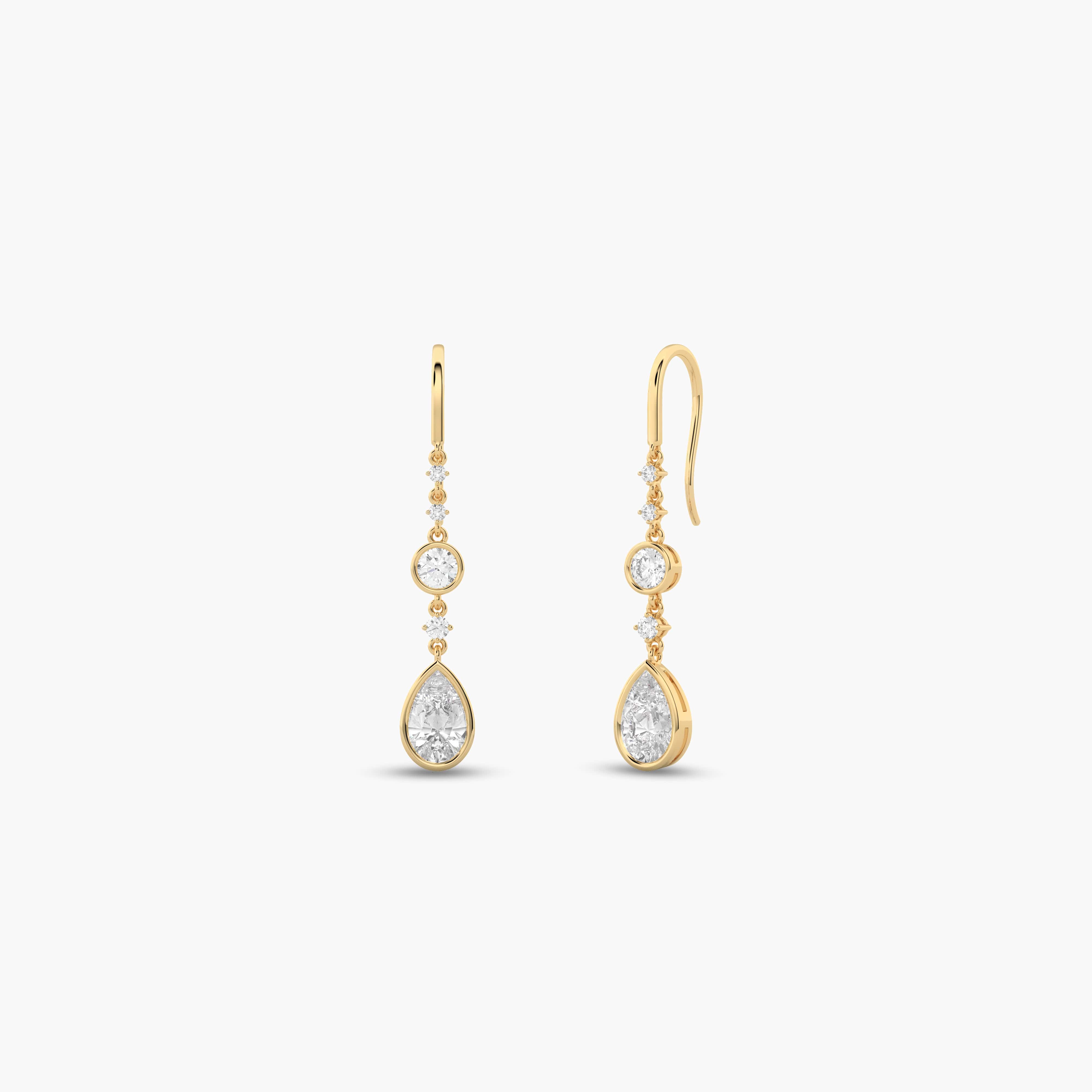 drop diamond earrings