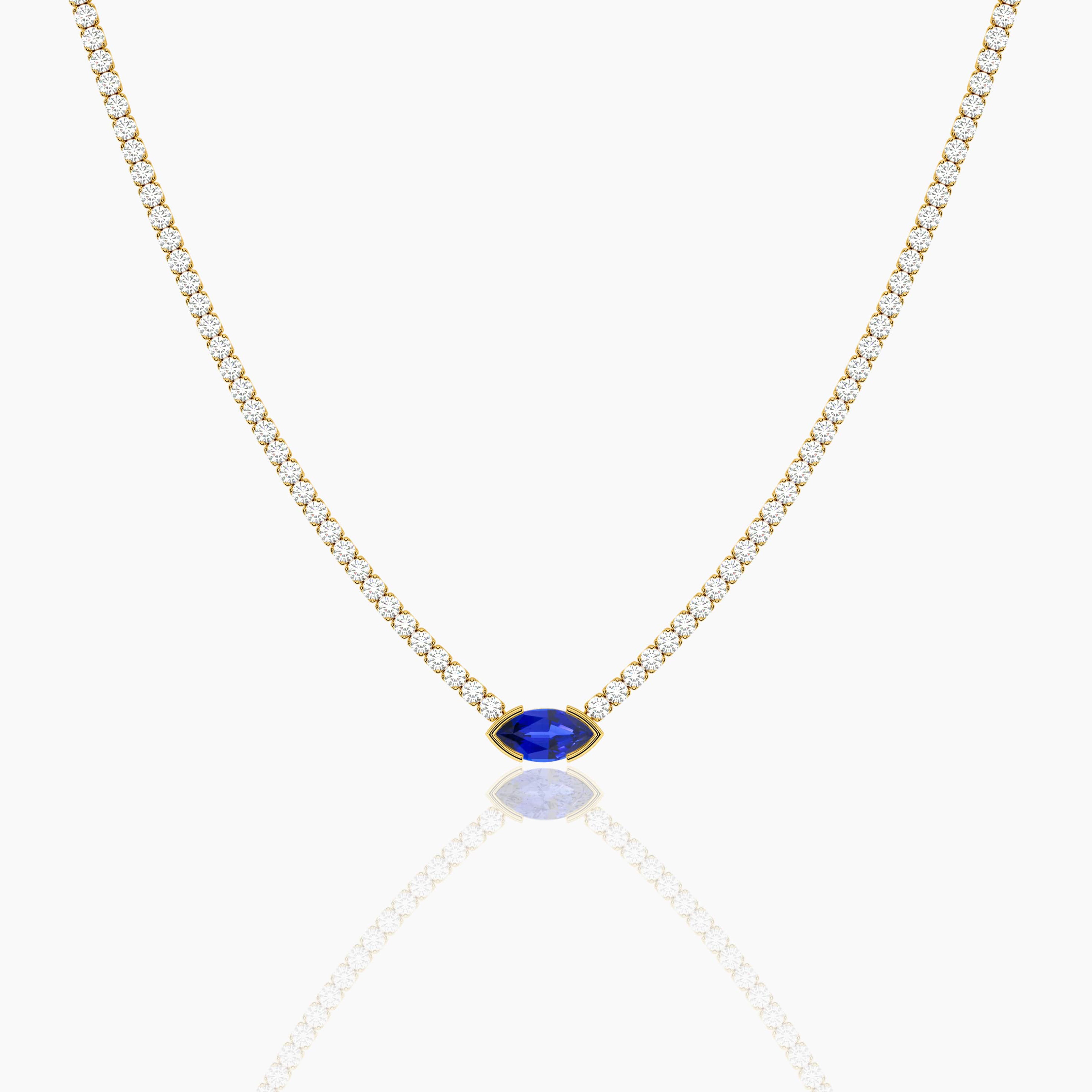 blue sapphire necklace