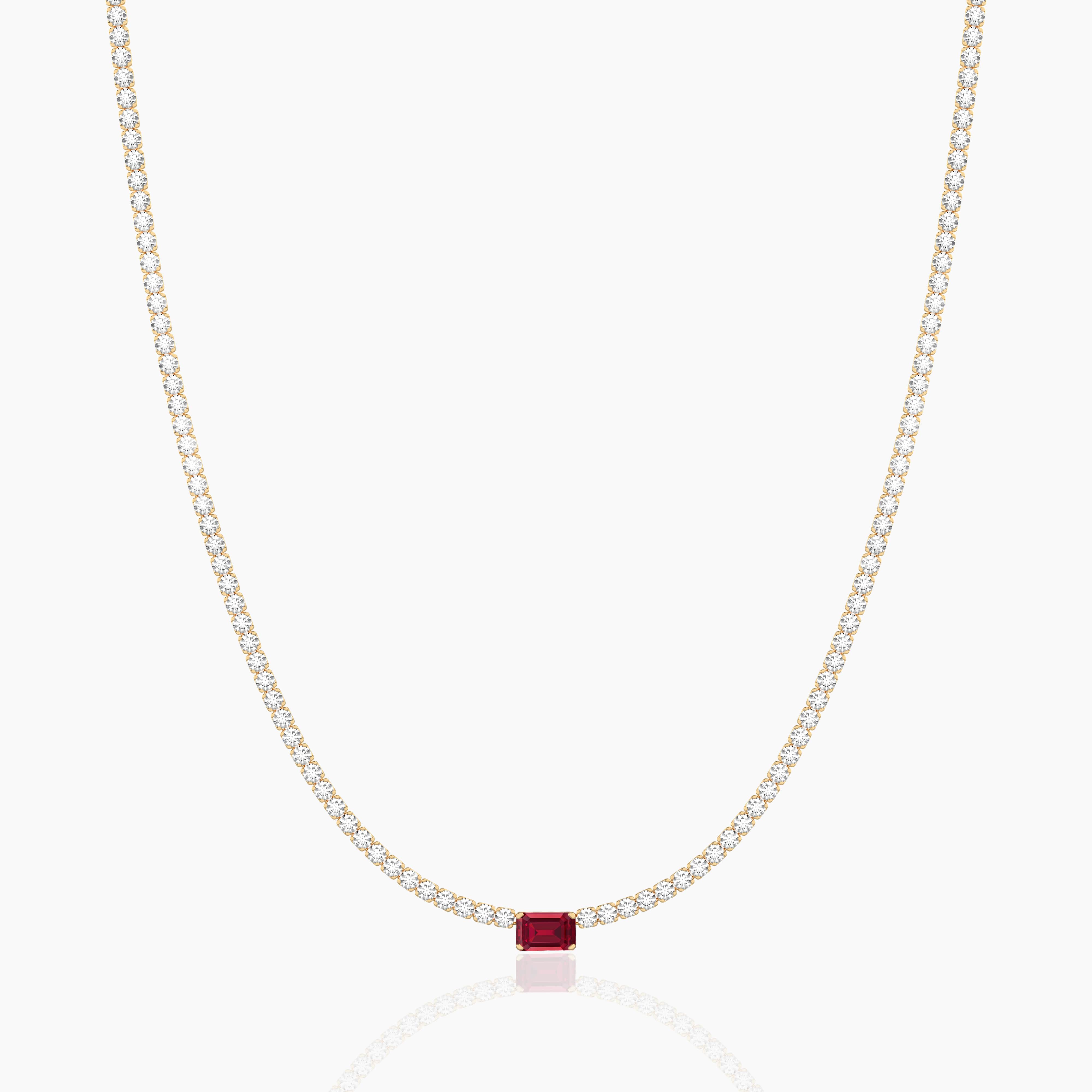 necklace ruby solitaire