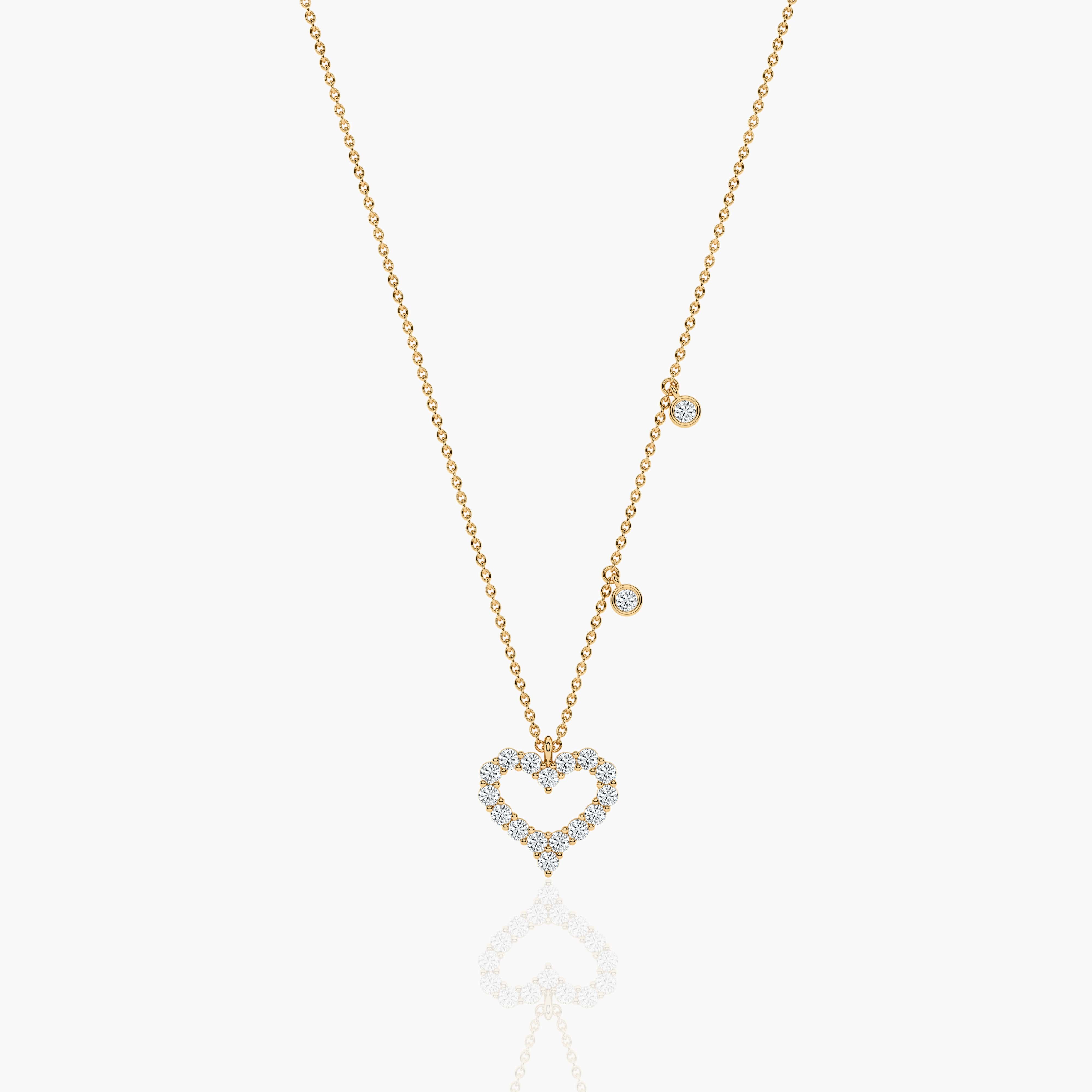 Heart Shape Diamond Necklace 