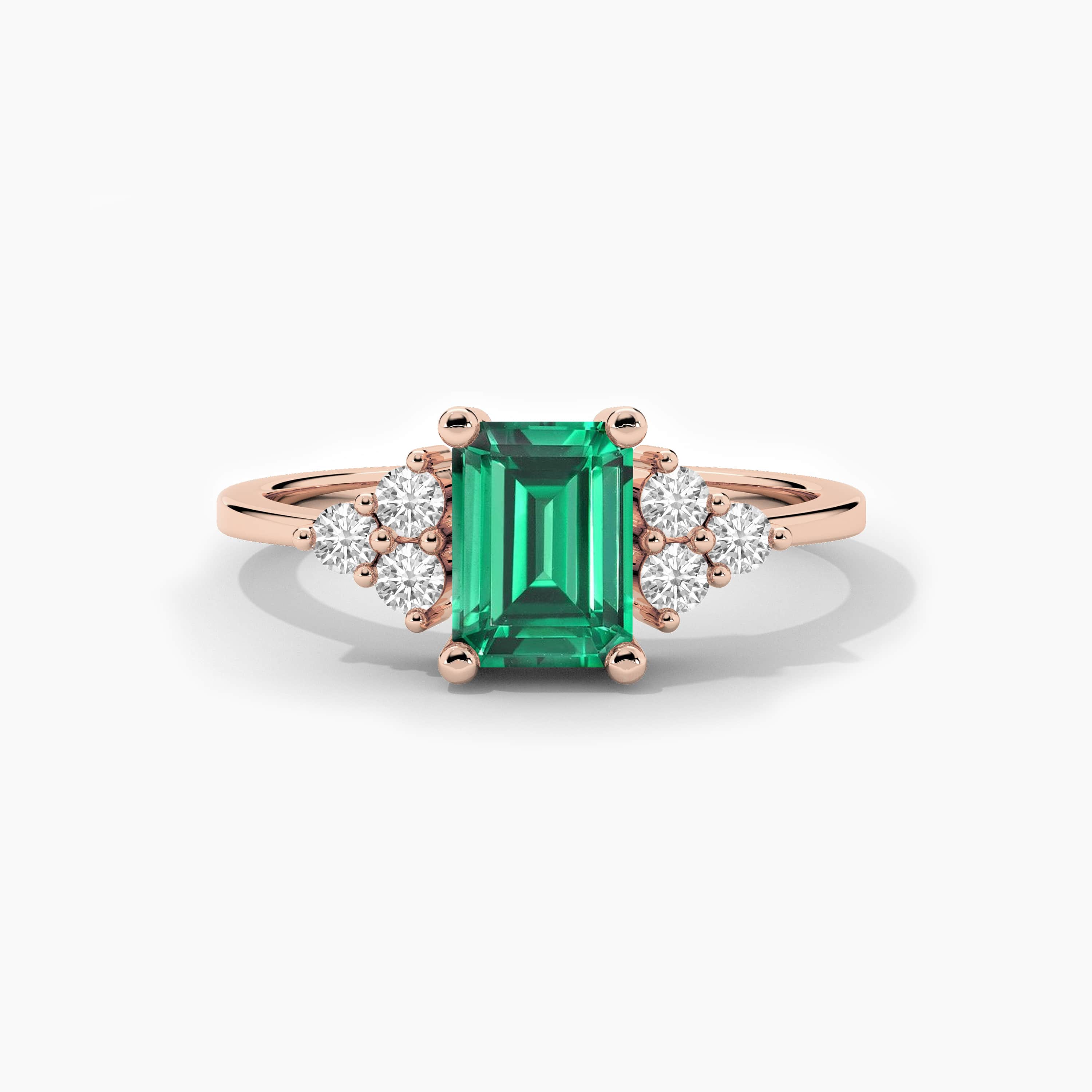 emerald  and diamond ring