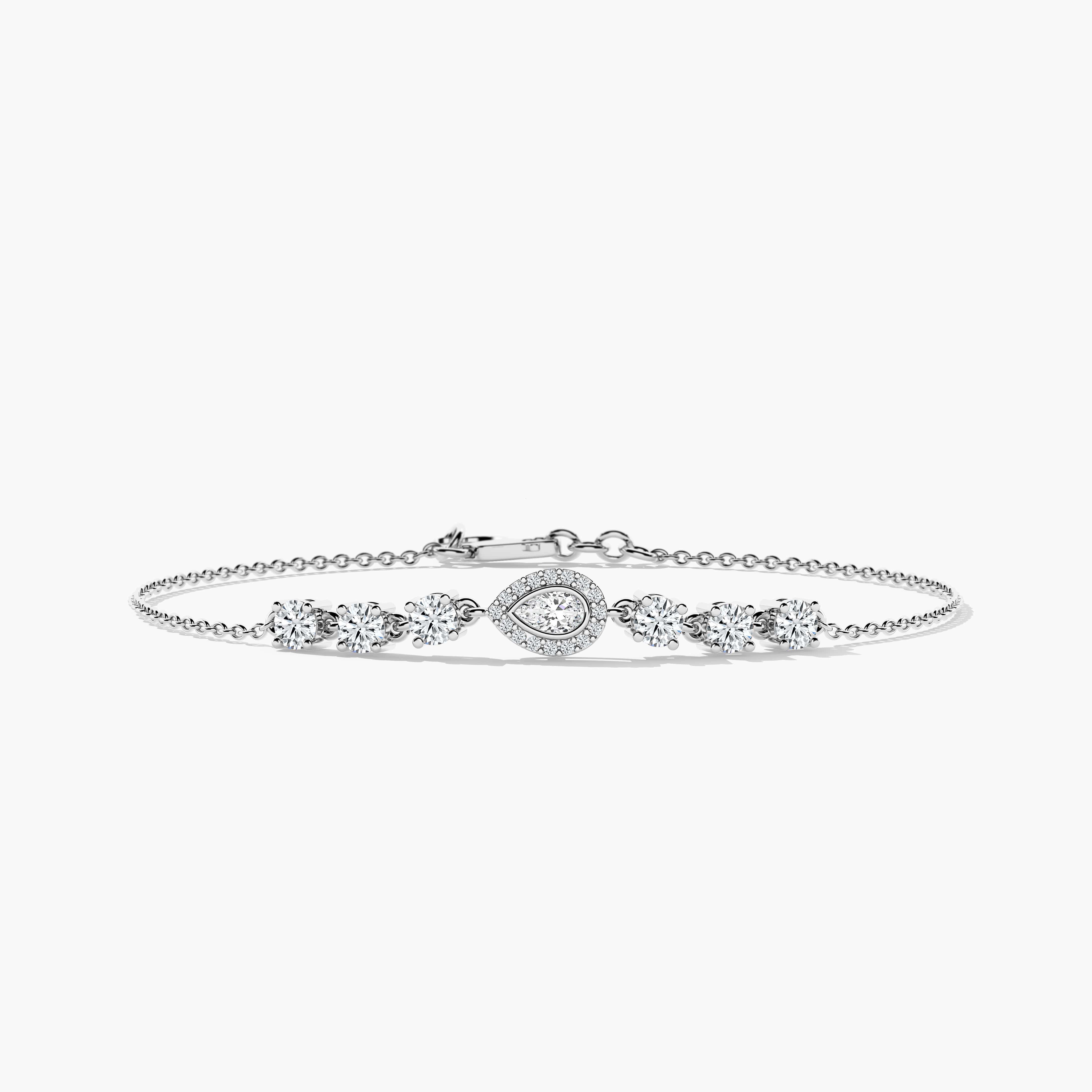 pear shaped diamond bracelet