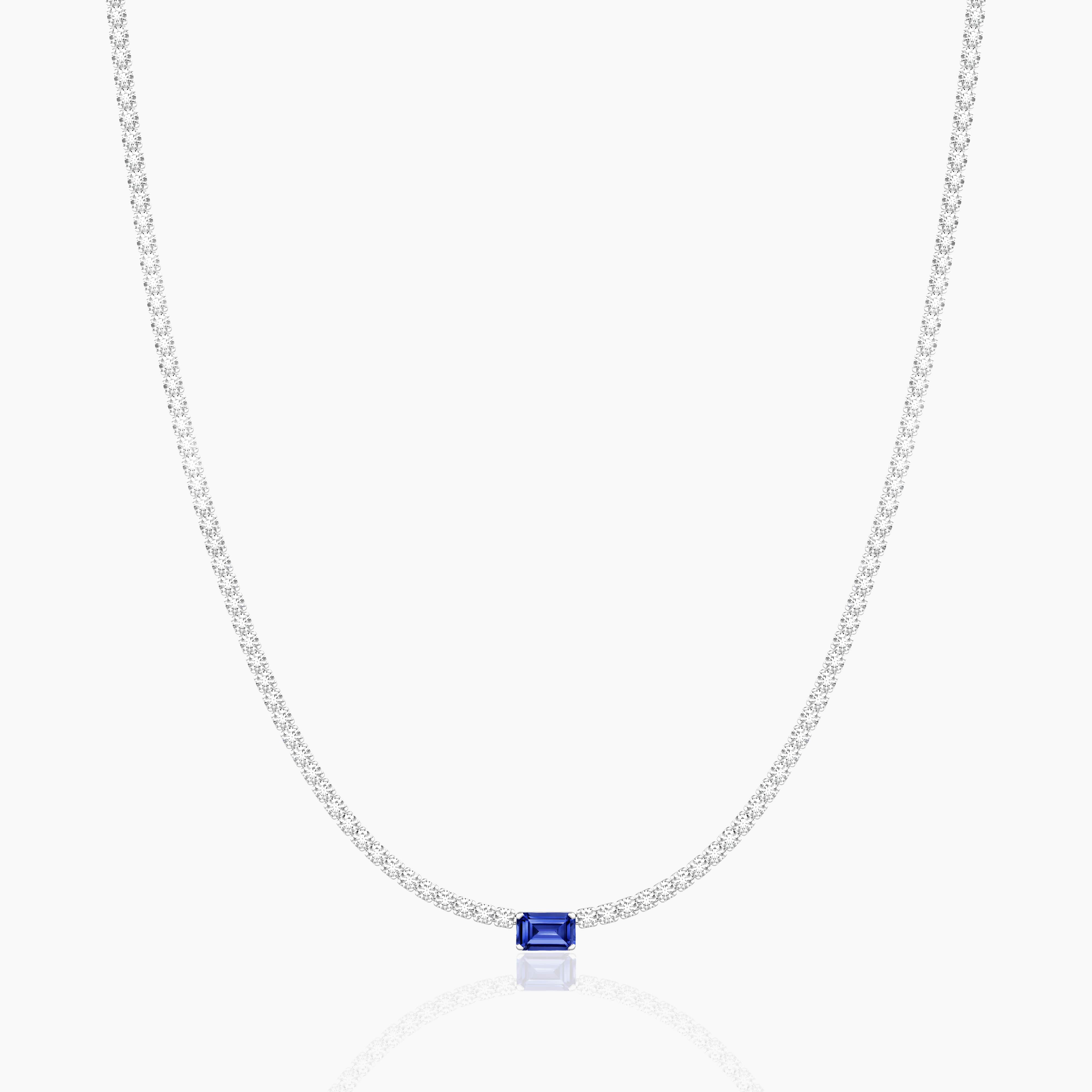 gemstone diamond necklace