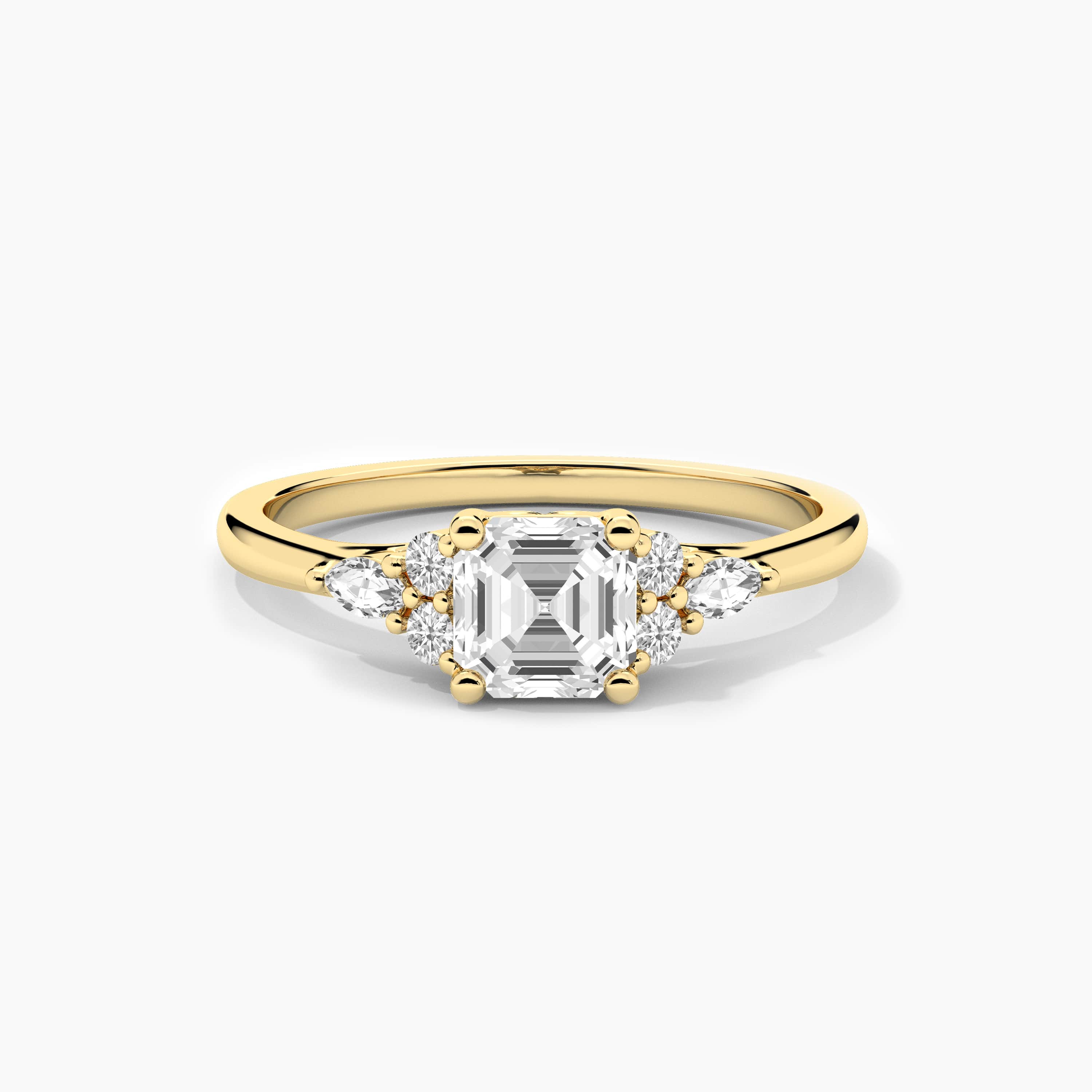 asscher cut engagement rings